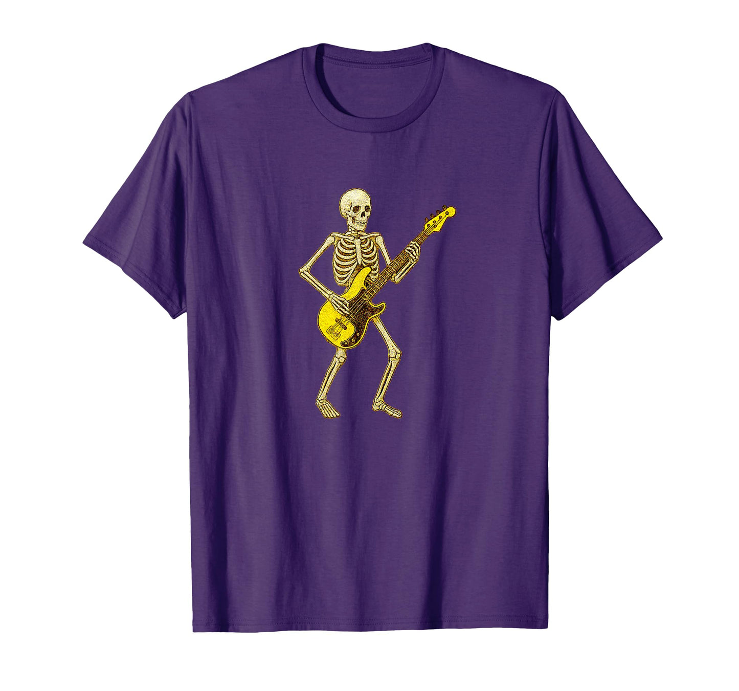 Skeleton Playing Electric Guitar - Guitarist Band Rock Metal T-Shirt