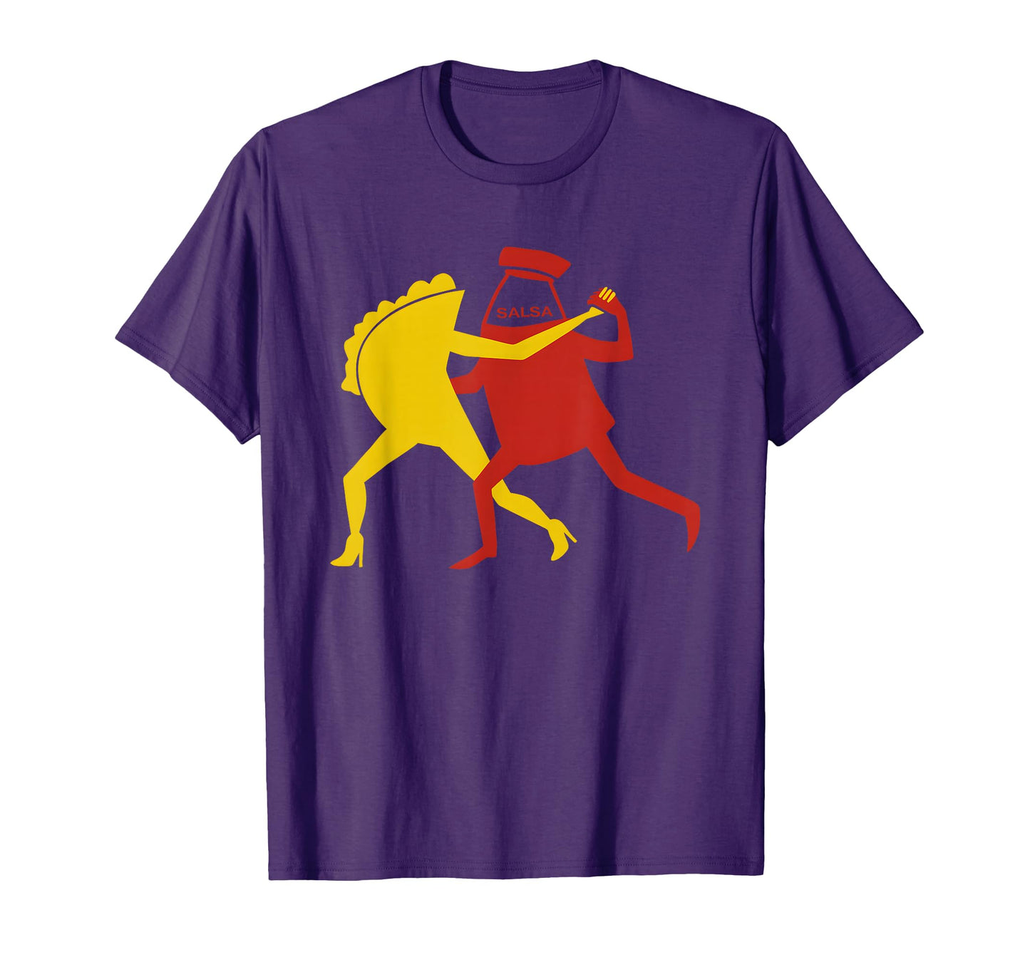 Funny Taco and Salsa Dancing Couple Mexican Food Pun T-Shirt