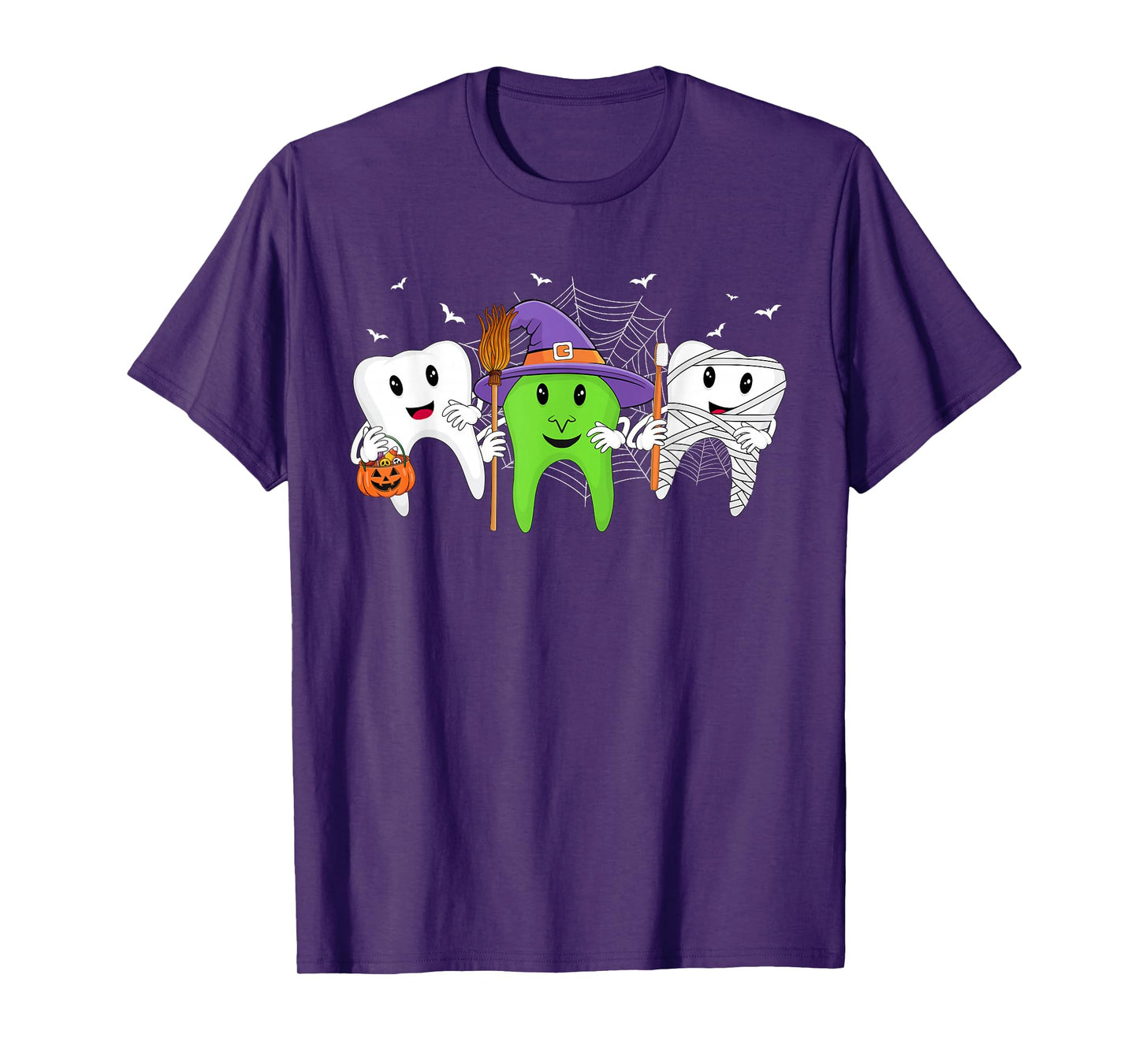 Tooth Halloween Costume Witch Trick or Teeth Dentist T-Shirt