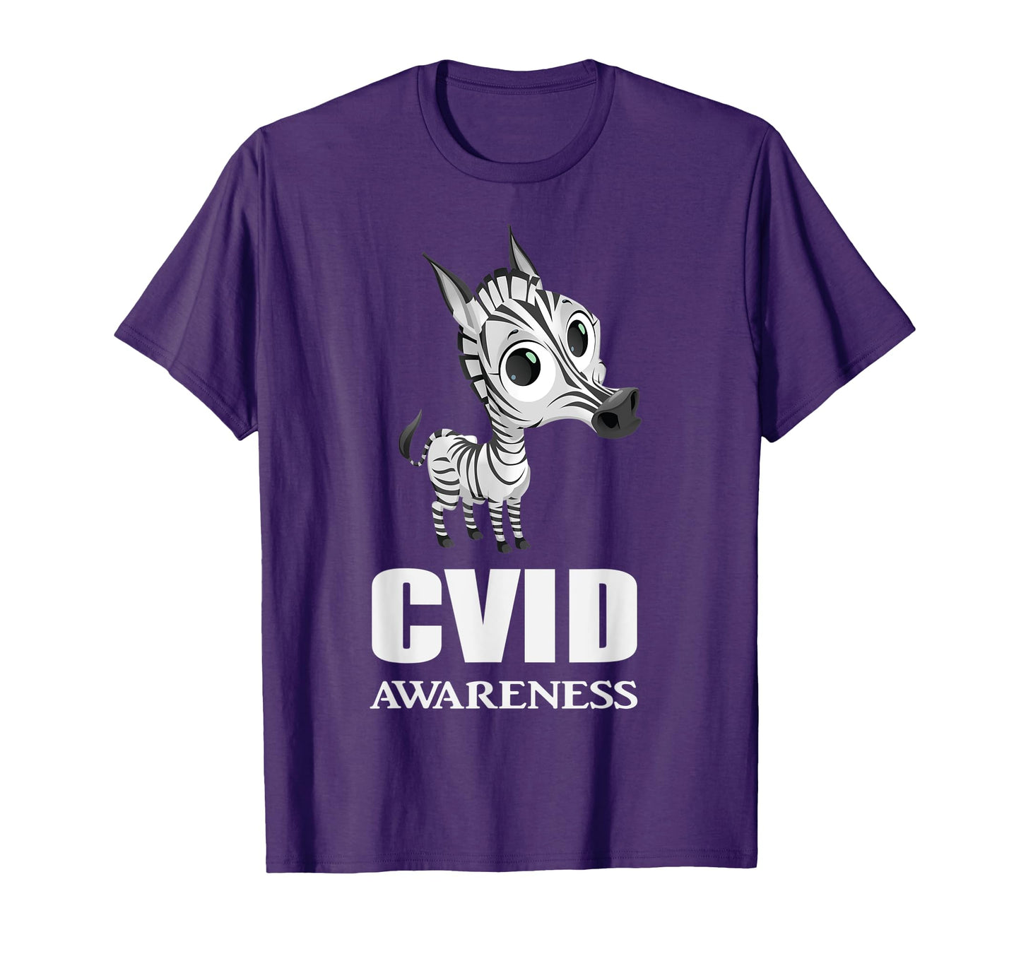 CVID Awareness Ribbon Common Variable Immunodeficiency Zebra T-Shirt