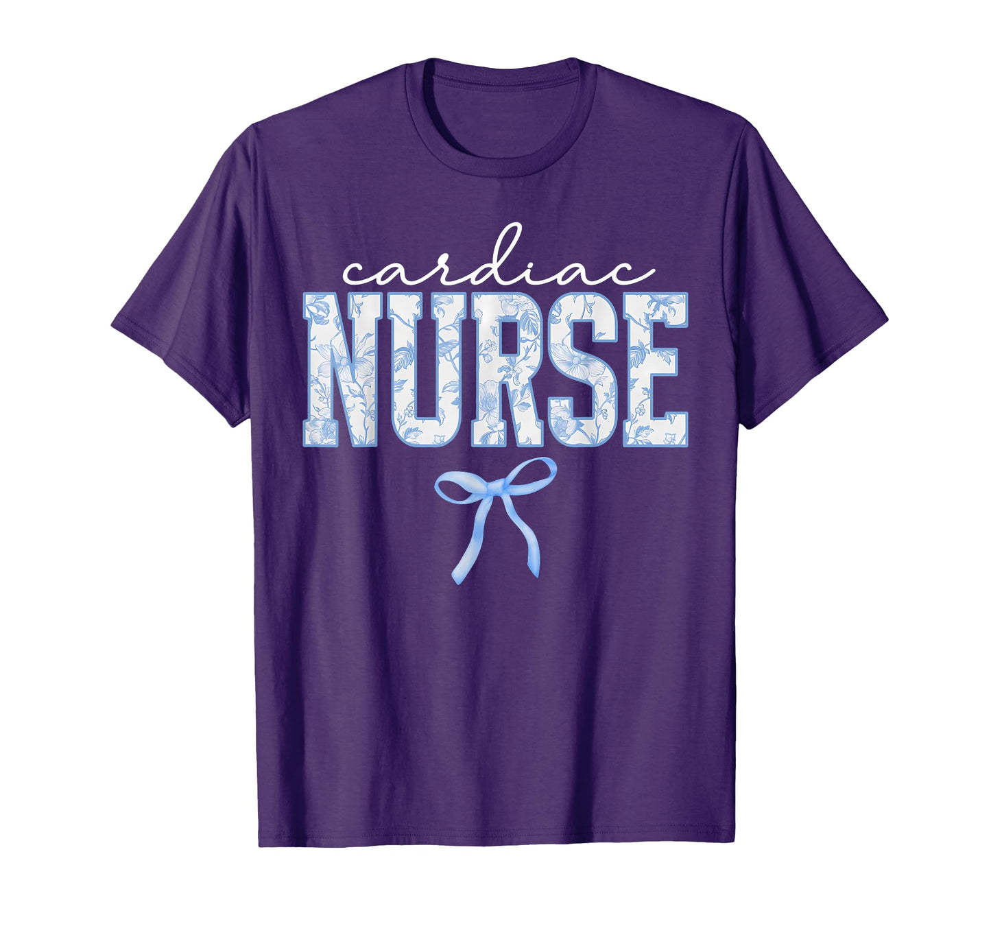 Cardiac Nurse Coquette Floral Cardiology CVICU Nursing Grad T-Shirt