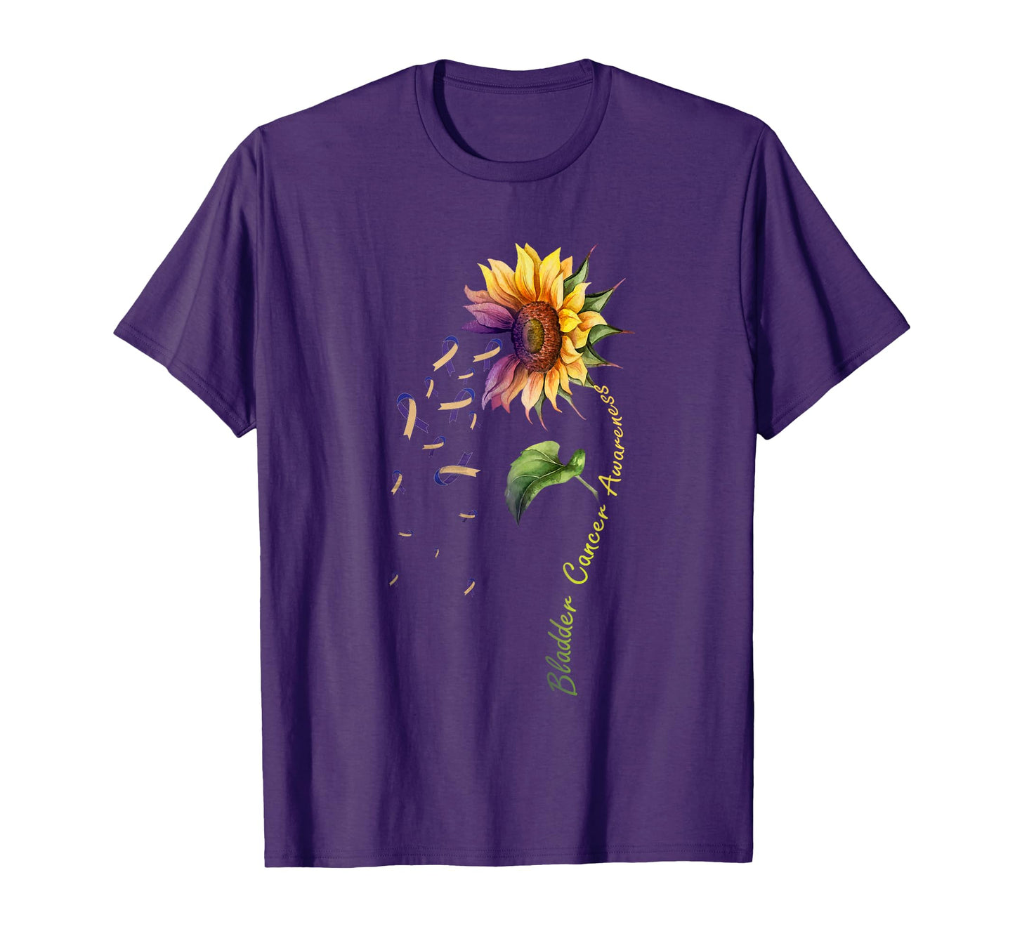 Bladder Cancer Awareness Sunflower Shirt T-Shirt