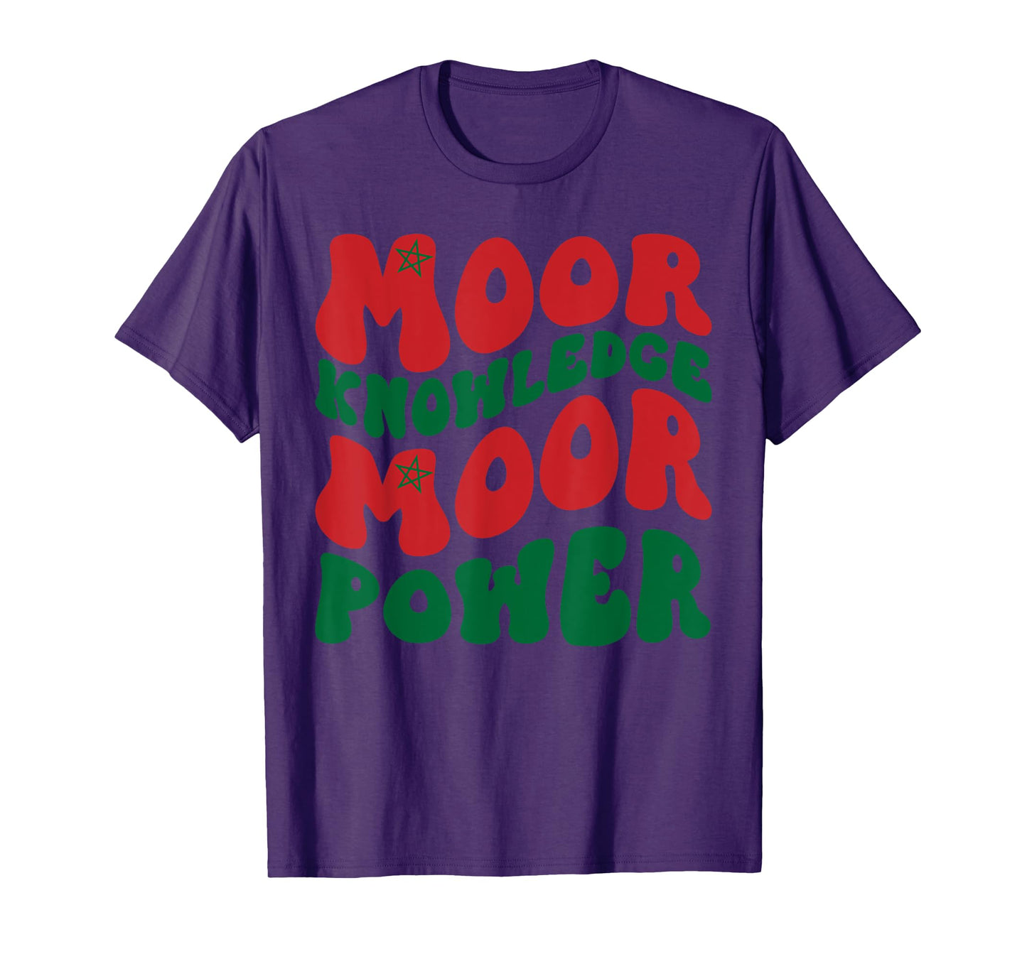 Moor Moorish American Moroccan Groovy Moor Knowledge Power T-Shirt