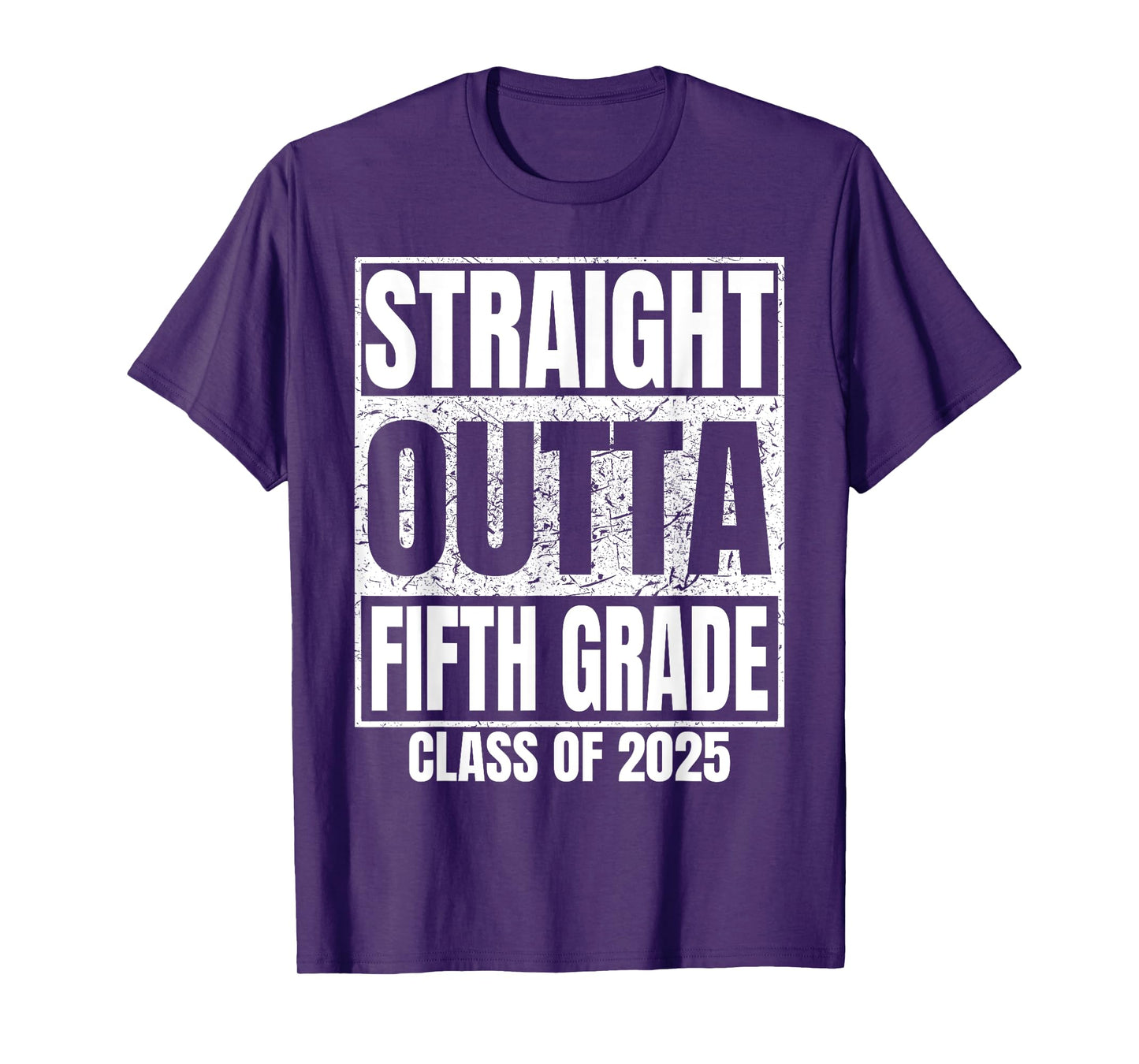 Straight Outta Fifth Grade Class 2025 Graduation 5th Grade T-Shirt