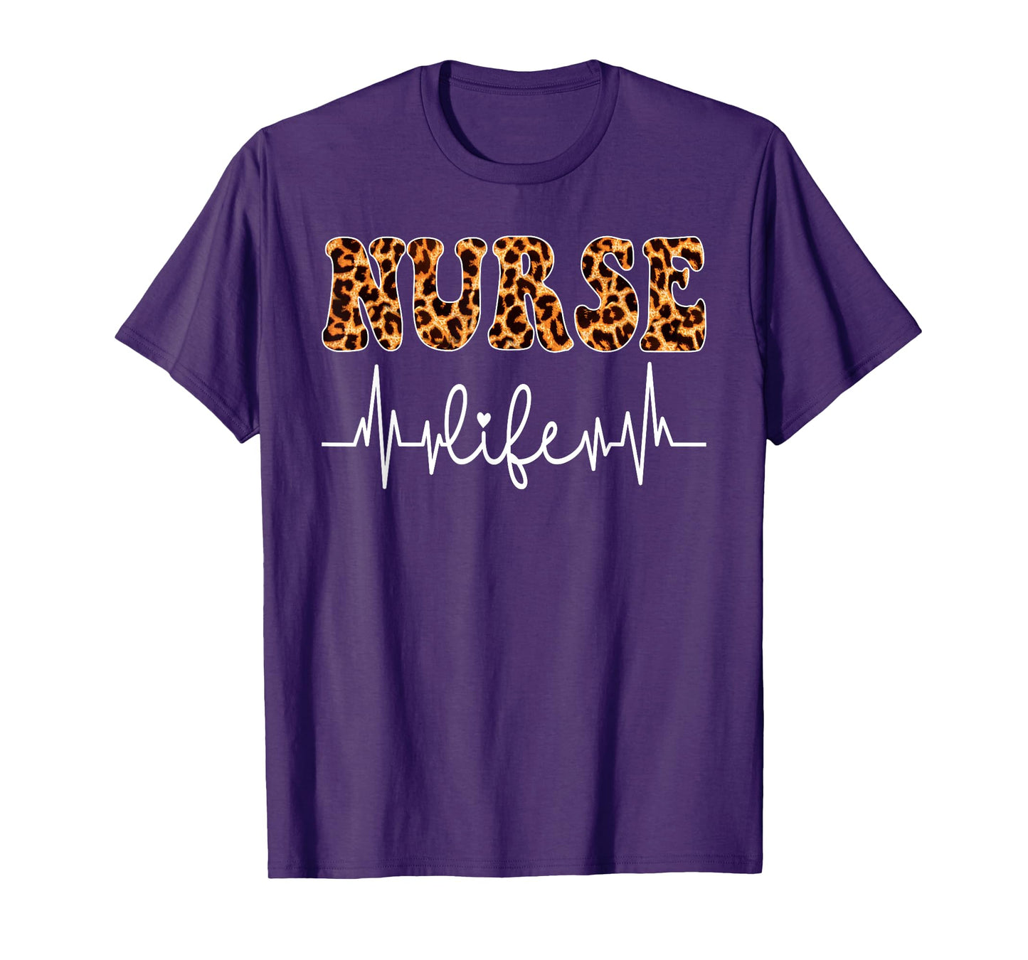 Leopard Nurse Life for Women Nursing Tee Nurse's Day T-Shirt