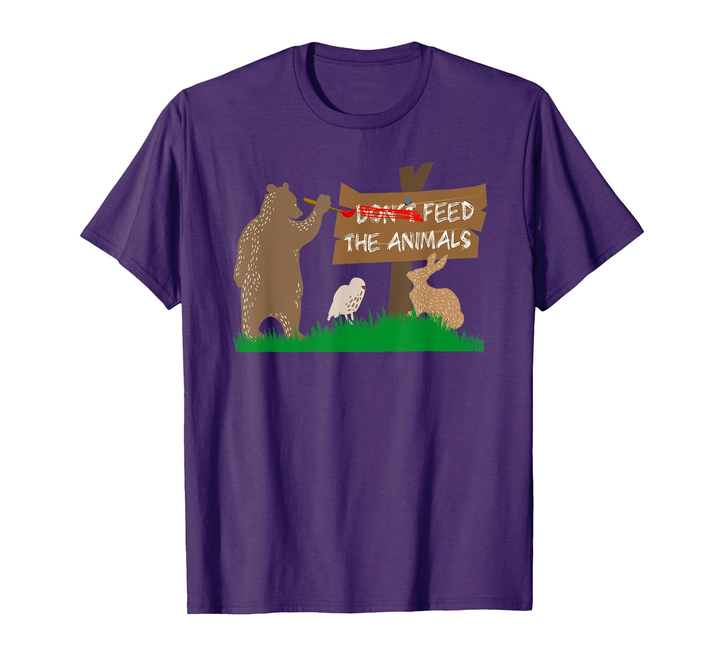 Don't Feed the Animals Funny Camping T-Shirt