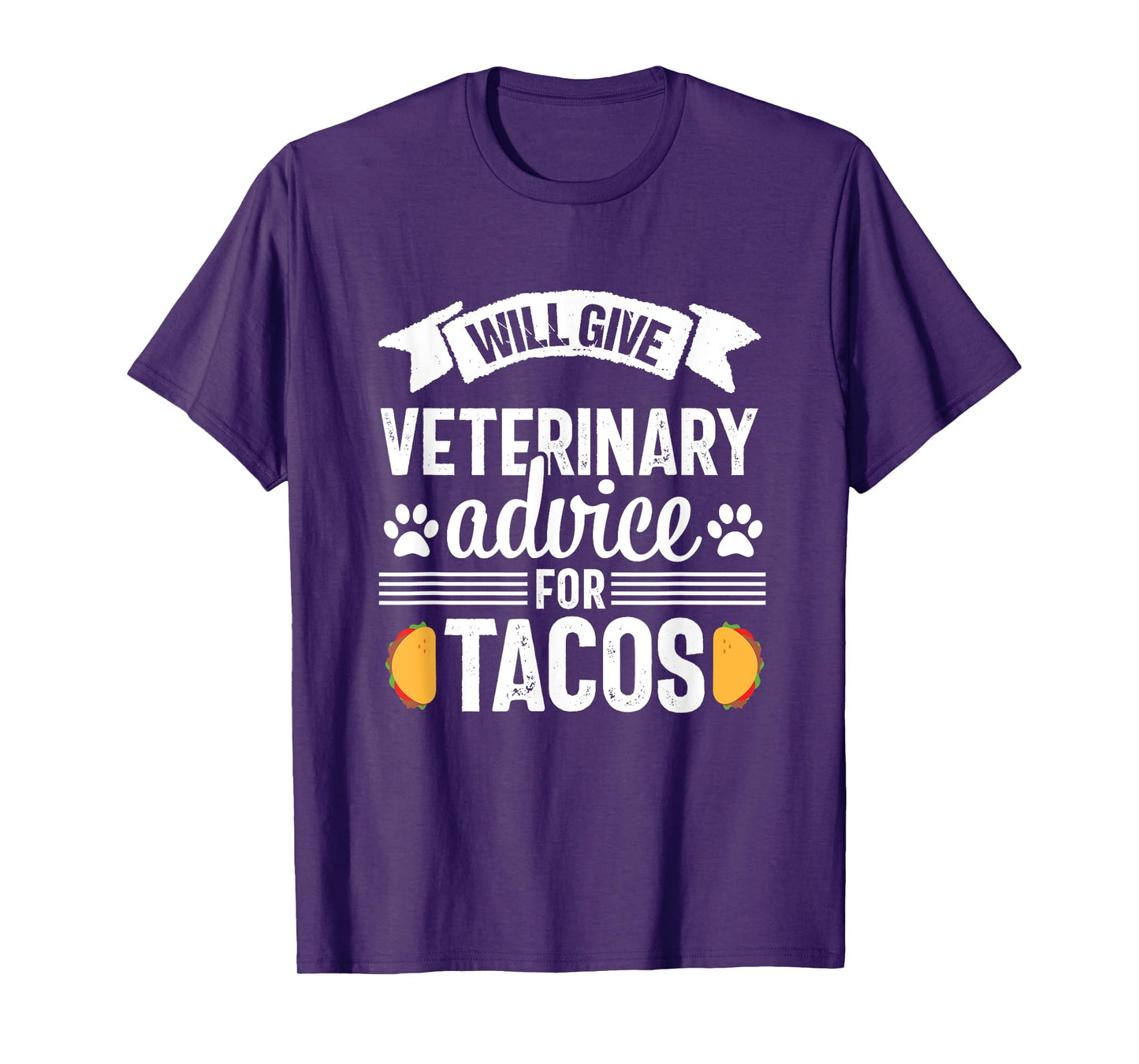 Funny Vet Tech Tacos Veterinary Assistant Animal Lover T-Shirt