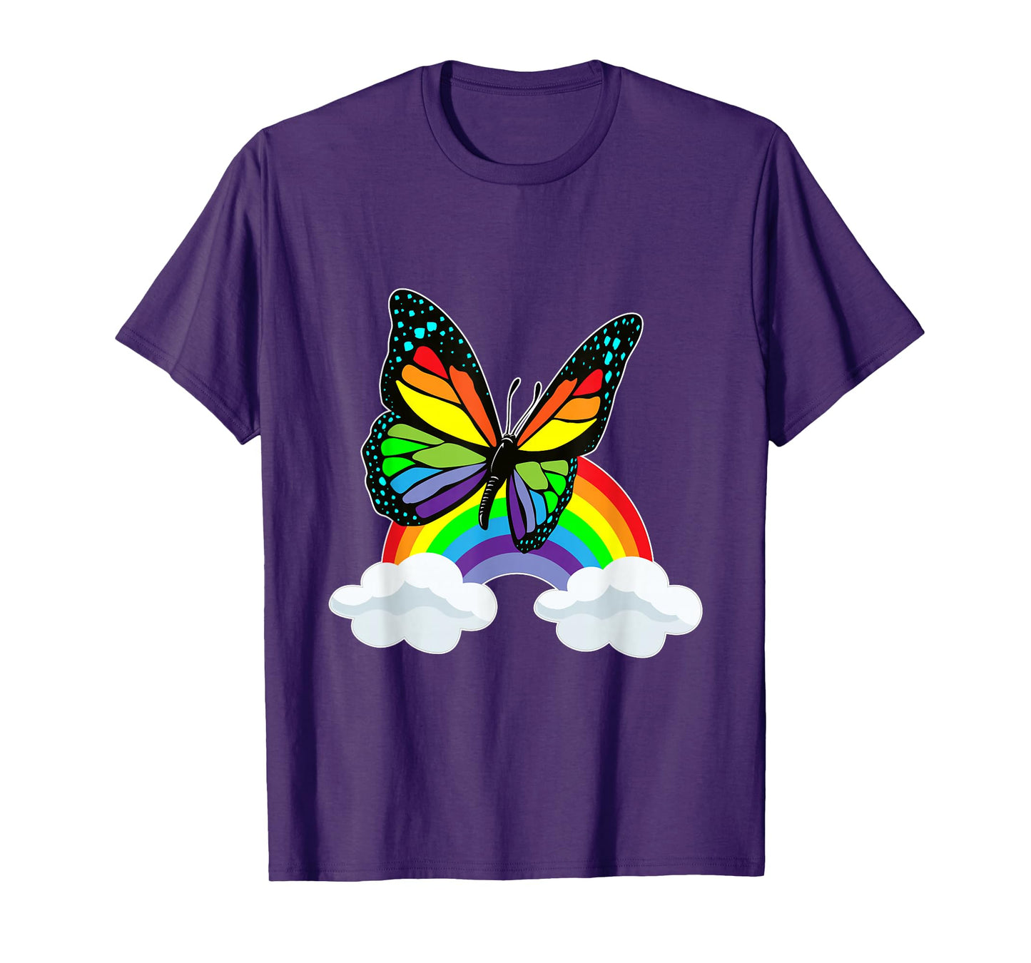 Butterfly Rainbow Clouds T-Shirt