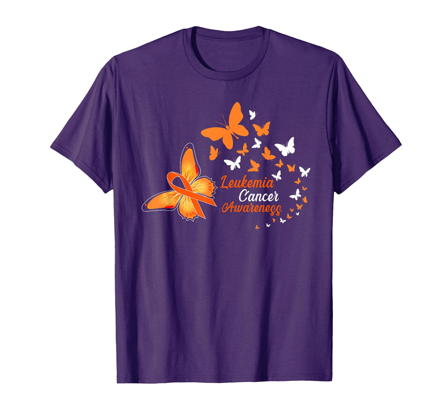 Leukemia Cancer Awareness Butterflies T-Shirt
