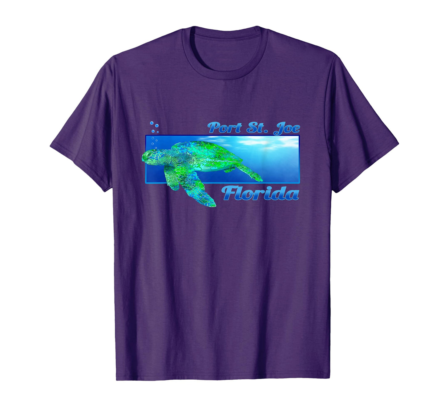 Port St. Joe Florida Swimming Sea Turtle T-Shirt