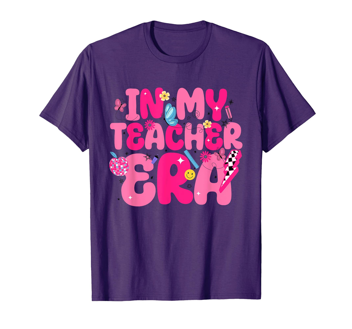 In My Teacher Era First Day Of School Back To School Retro T-Shirt for Men Women