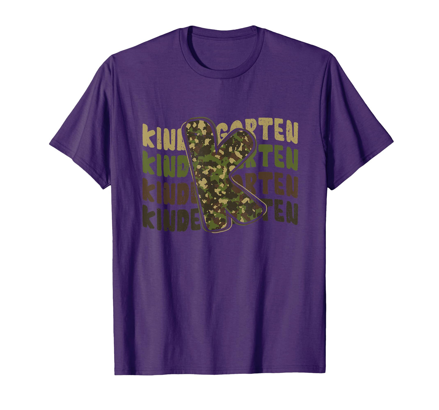 Kindergarten Camo Camouflage Boy Teacher Back To School T-Shirt