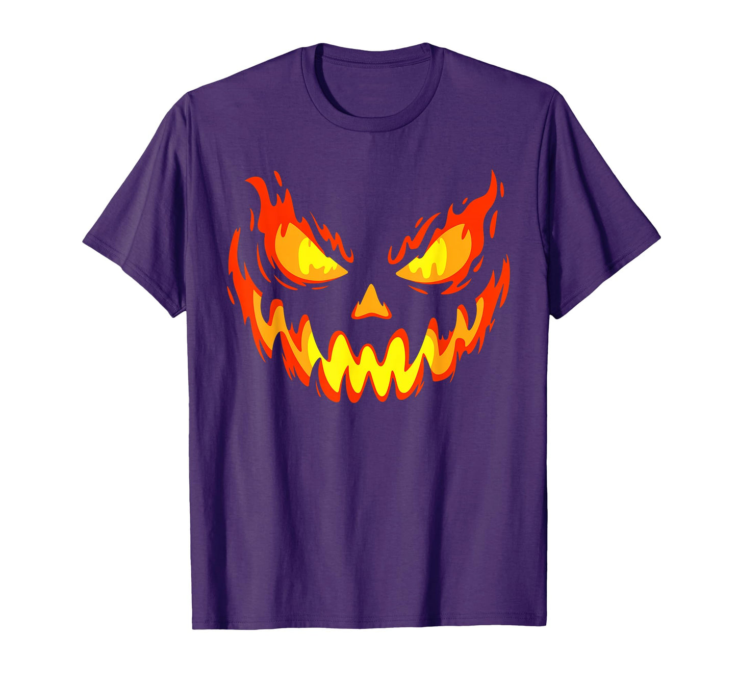 Jack O Lantern Pumpkin Face Halloween Costume Men Boys Kids T-Shirt