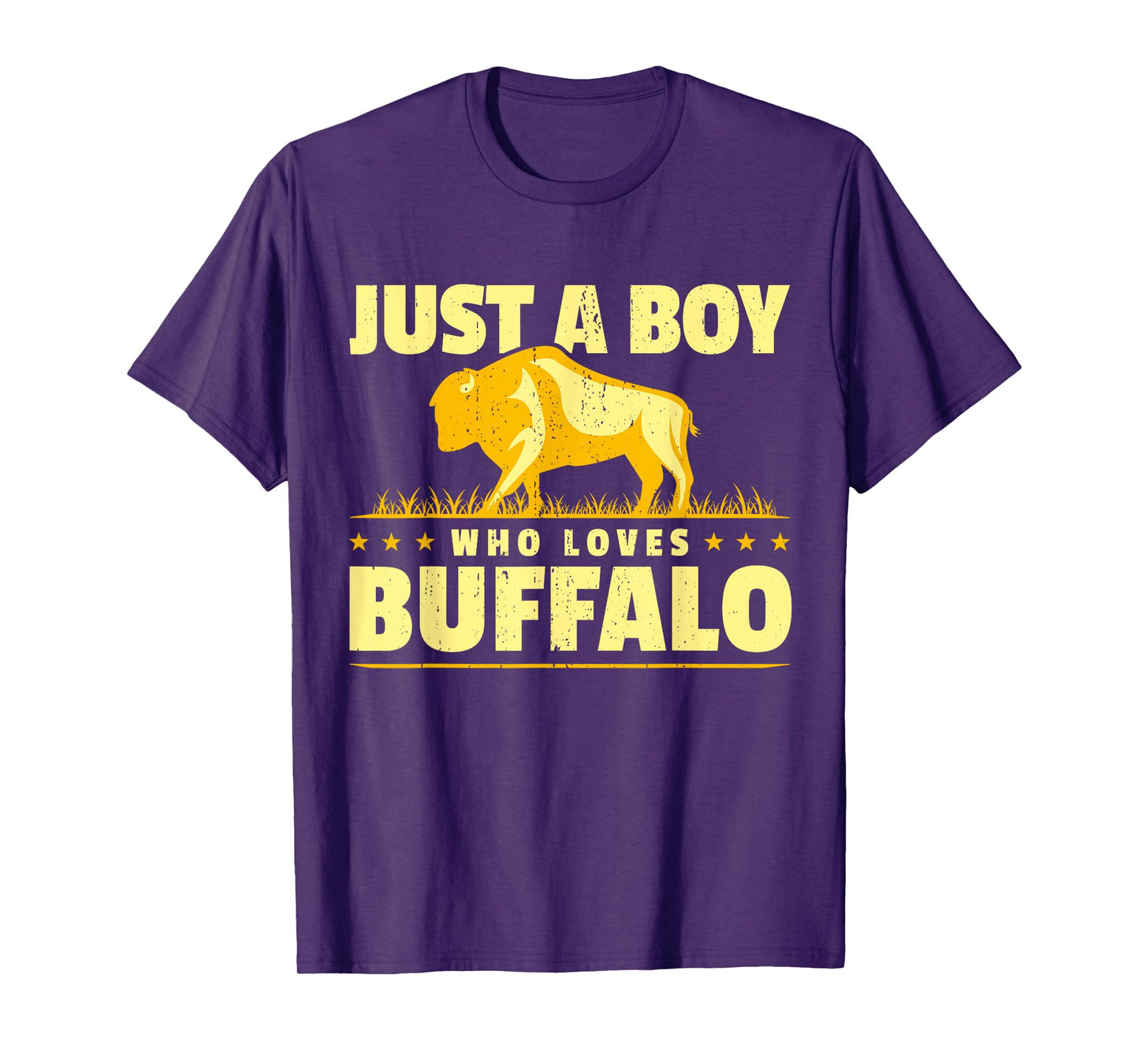 Boy Who Loves Buffalo I Men Buffalo I Son Buffalo T-Shirt