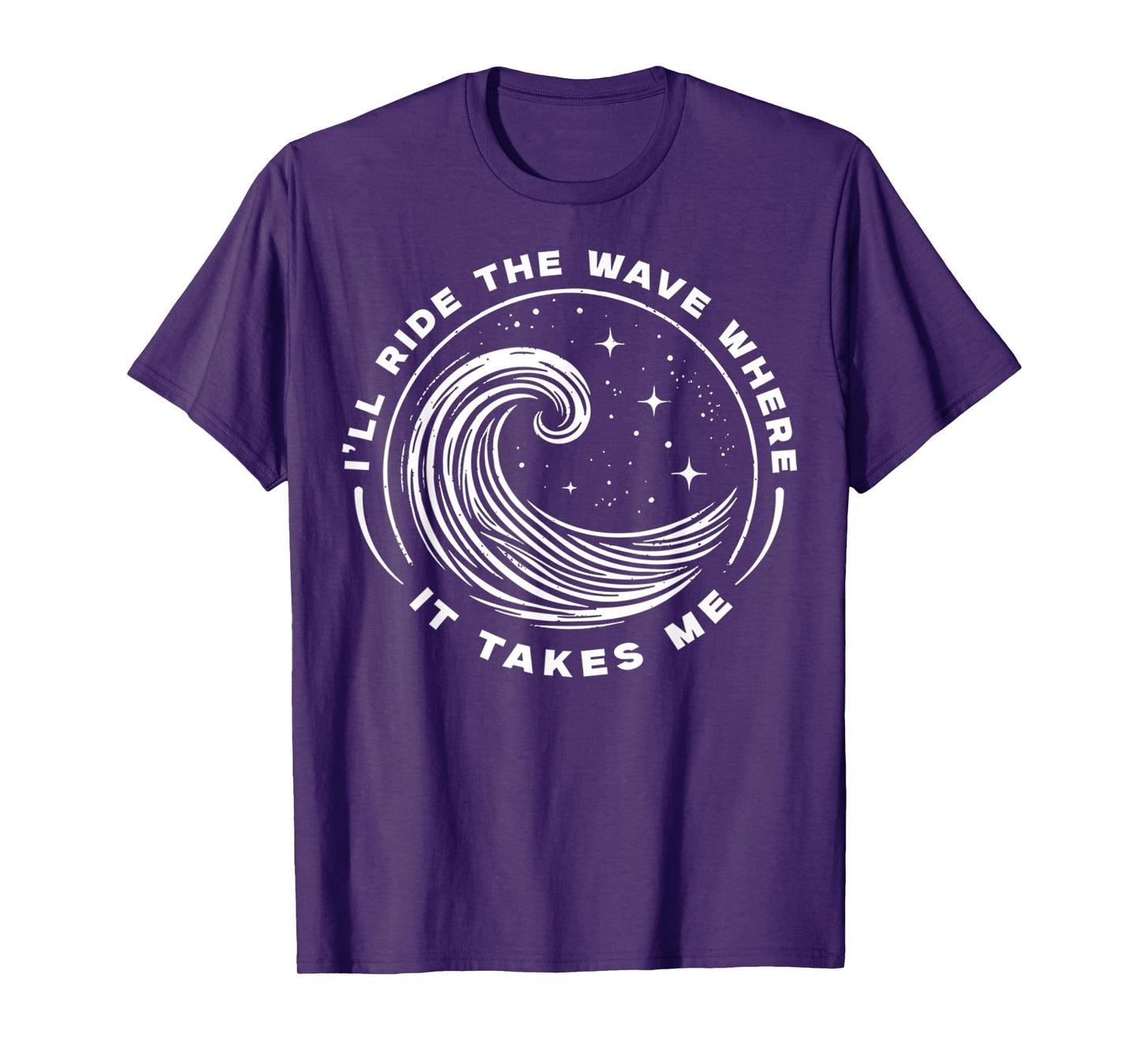 I'll Ride The Wave Where It Takes Me 90s Retro Music Fan T-Shirt