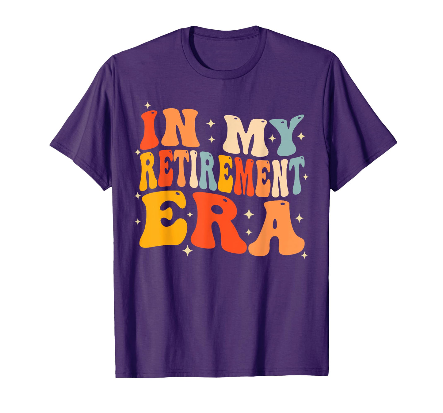 In My Retirement Era Groovy Funny Retired Teacher 2025 Women T-Shirt
