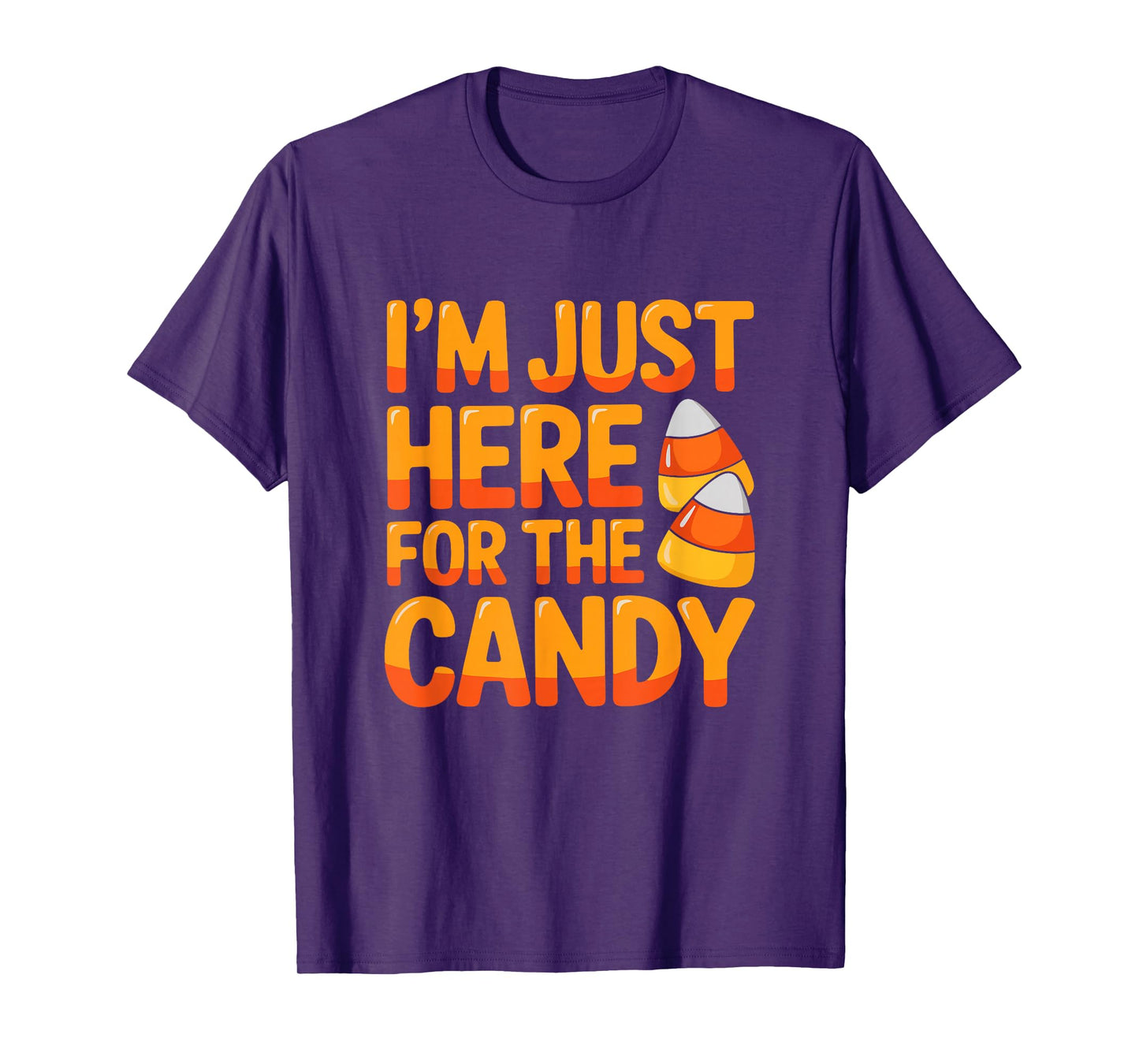 Just Here for Candy Halloween Candy Corns Lover Kids Toddler T-Shirt