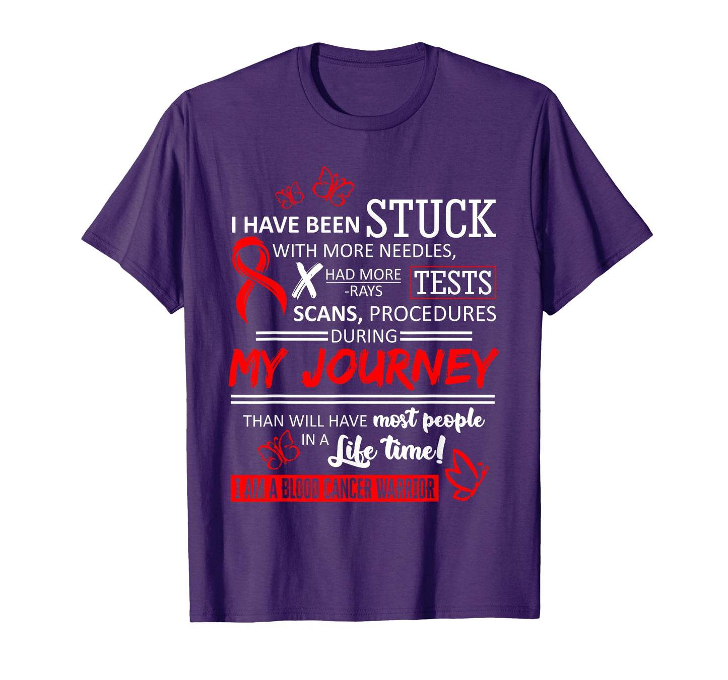 My Journey I Am A Blood Cancer Warrior T-Shirt T-Shirt