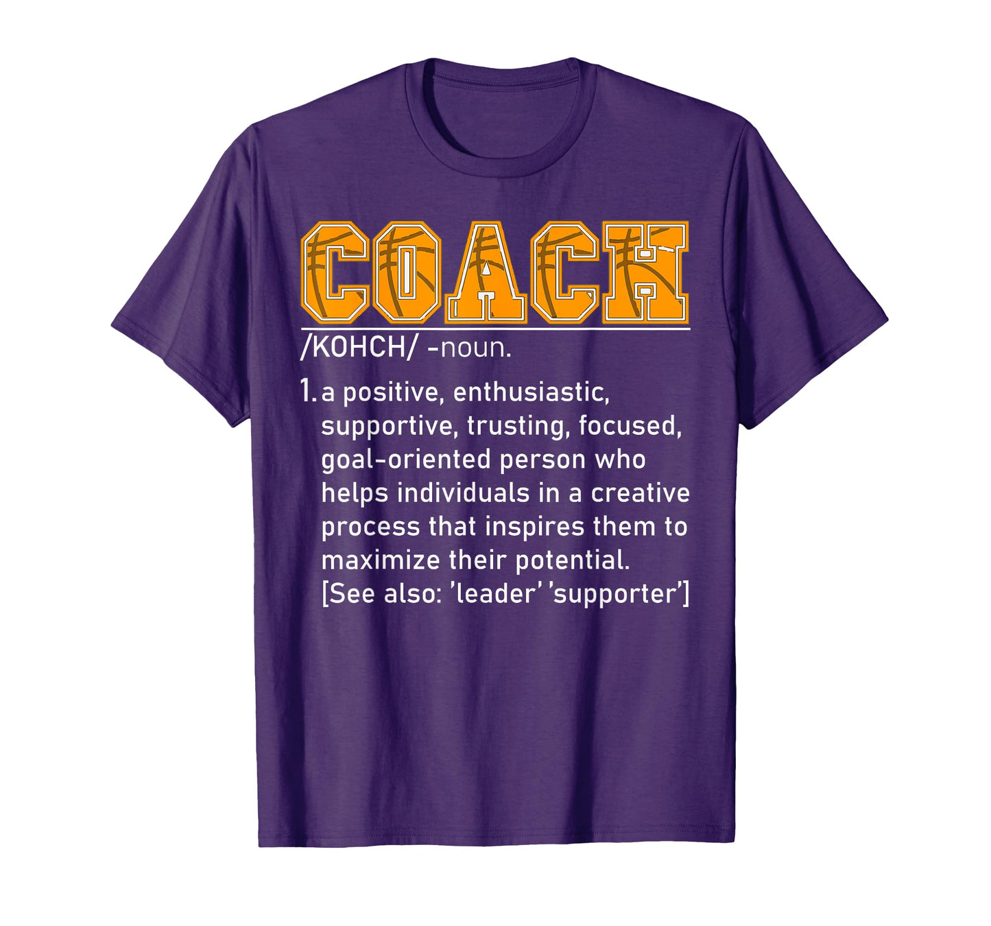 Coach Definition Tshirt Basketball Coach Tee For Men Women T-Shirt