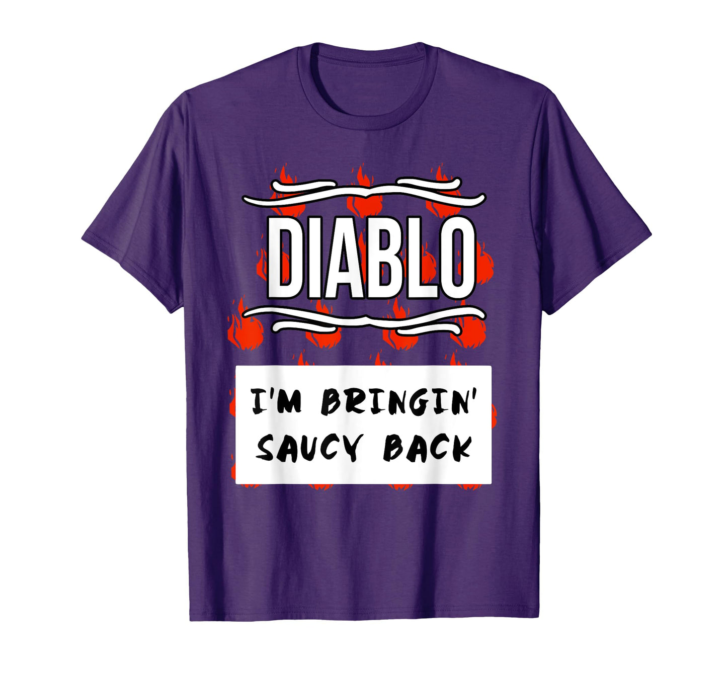 HOT SAUCES Group Halloween Costumes Taco DIABLO SAUCE T-Shirt