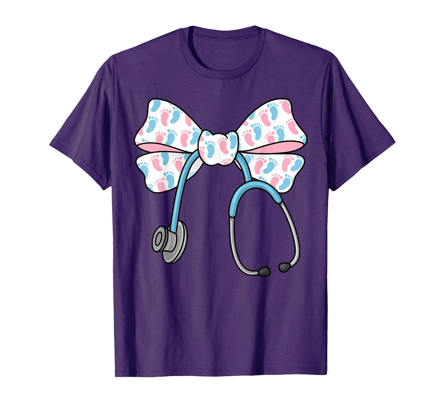 NICU RT Coquette Bow Stethoscope Bow NICU Nurse Week T-Shirt
