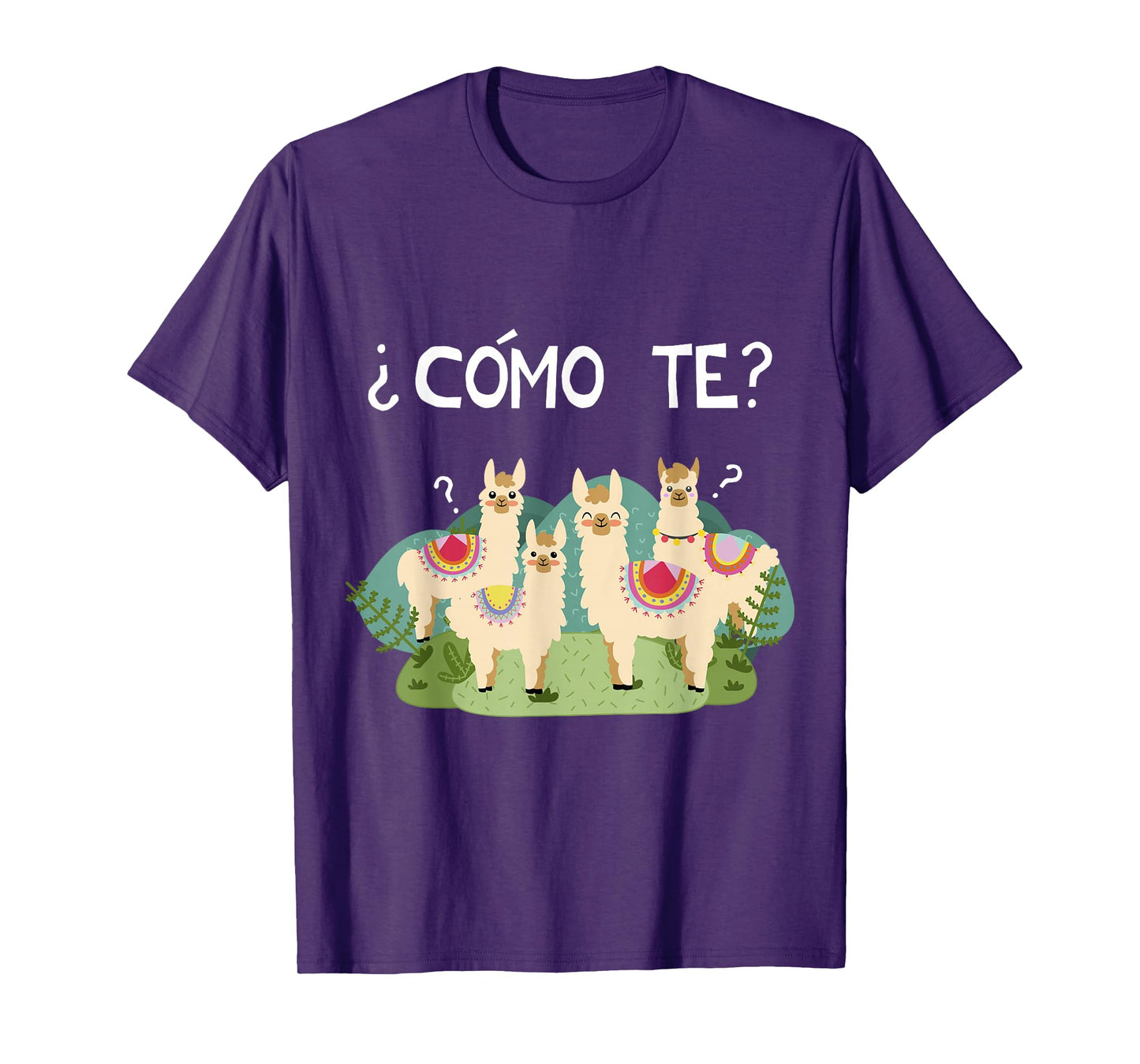 Funny Spanish Tee, Como Te Llama, Llama TShirt T-Shirt
