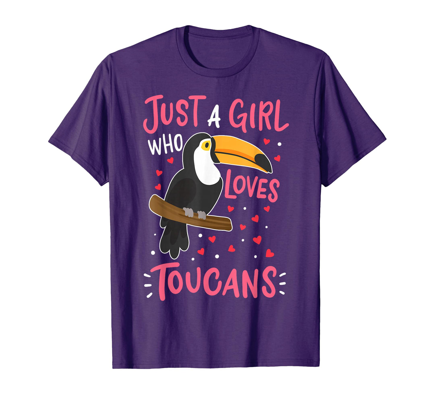 Toucan Just a Girl Who Loves Toucans Bird Gift T-Shirt