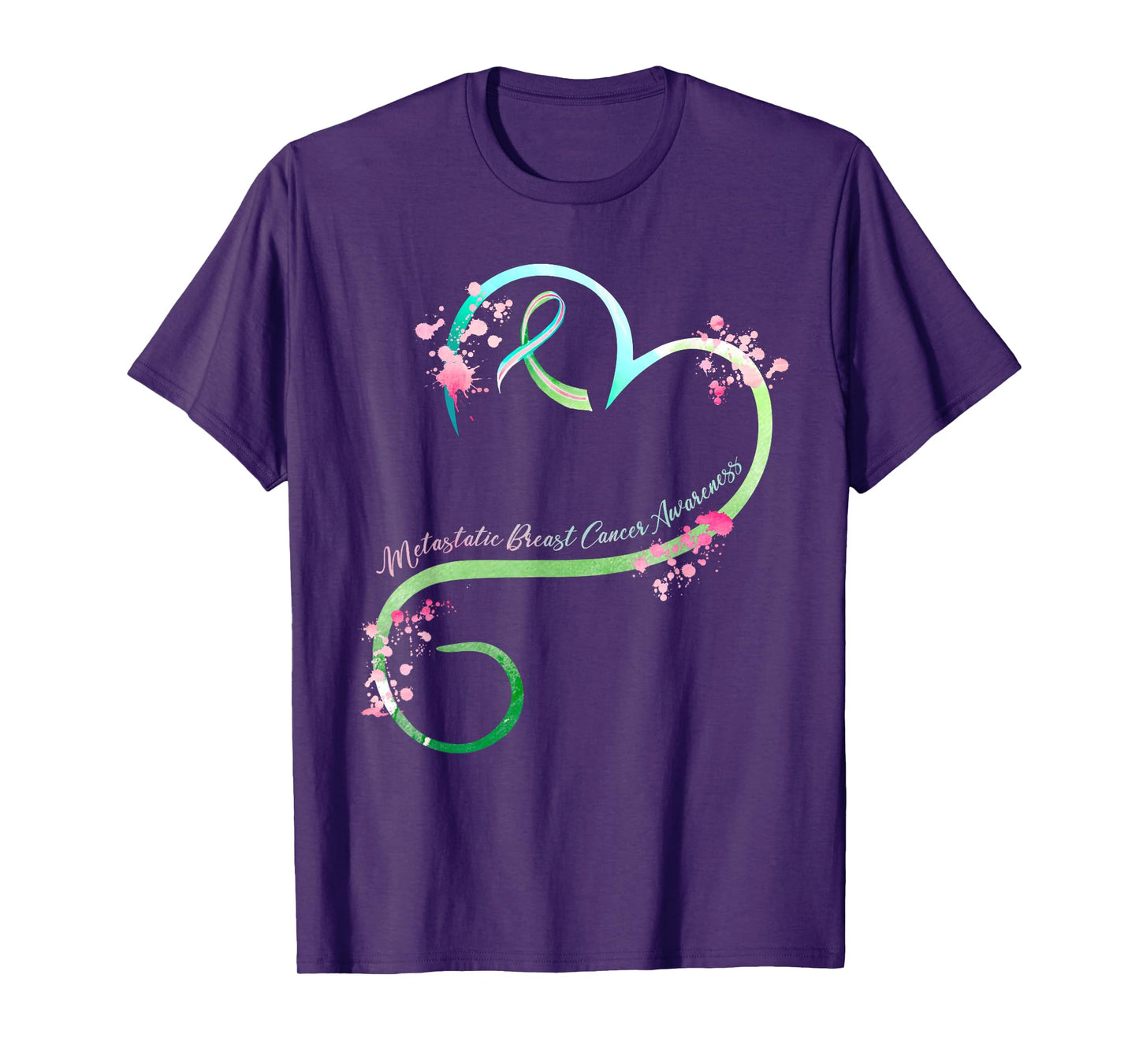 Metastatic Breast Cancer Awareness Heart Gifts T-Shirt