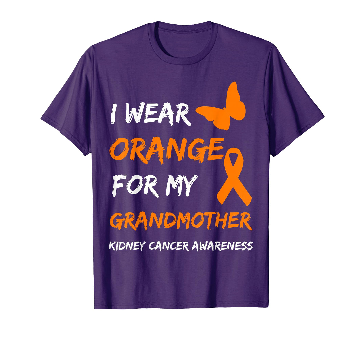 Kidney Cancer I Wear Orange For My Grandmother Ribbon T-Shirt