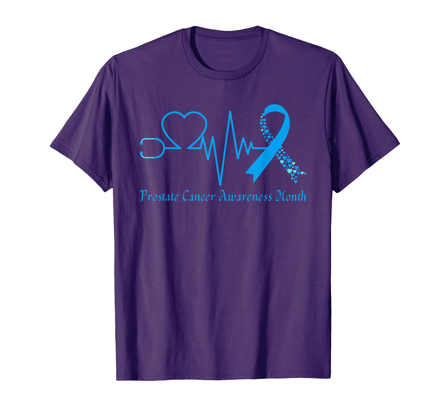 Prostate Cancer Awareness Month We Wear Light Blue Support T-Shirt