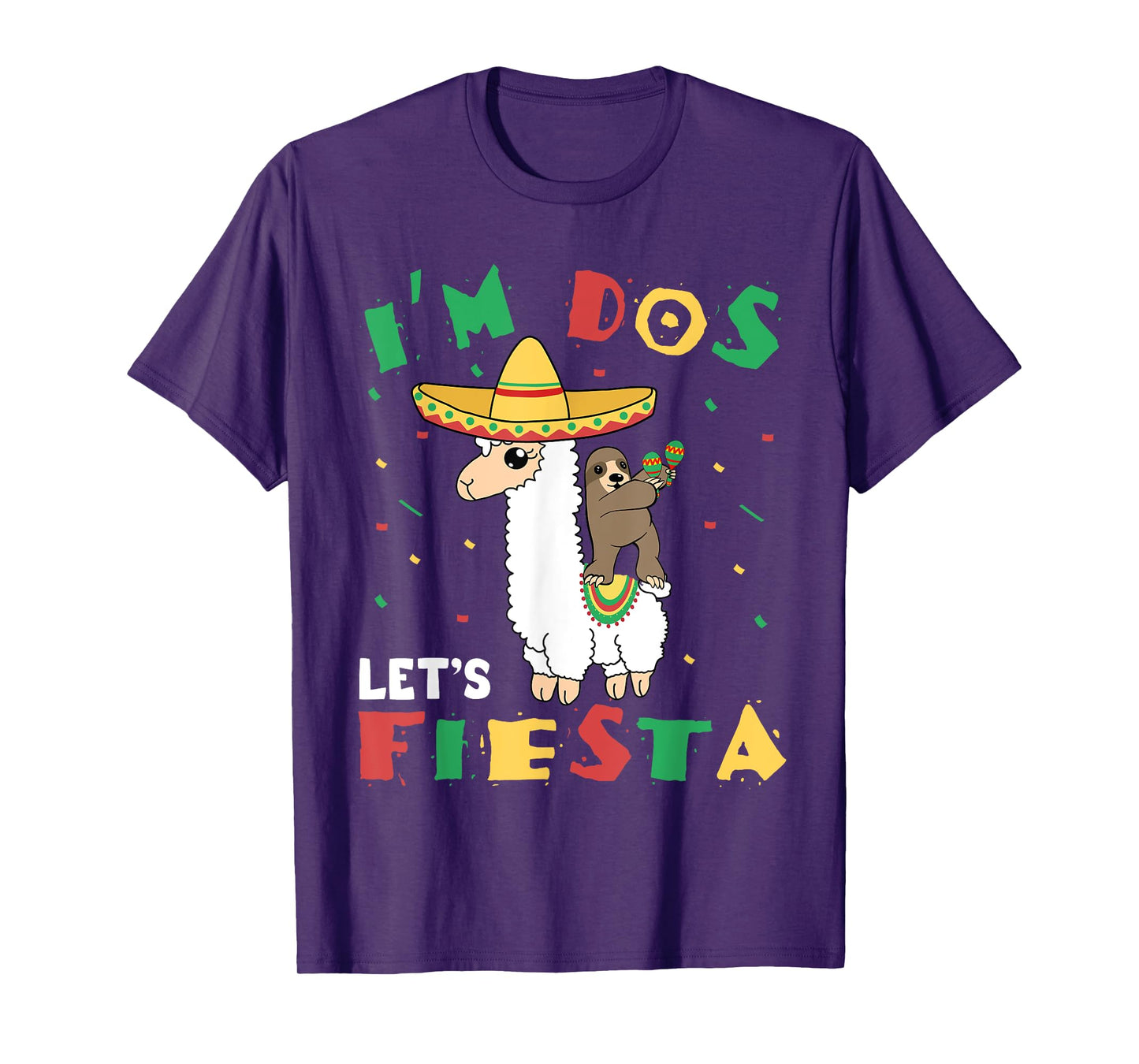 I'm Dos Let's Fiesta 2nd Birthday 2 Year Old Taco Twosday T-Shirt