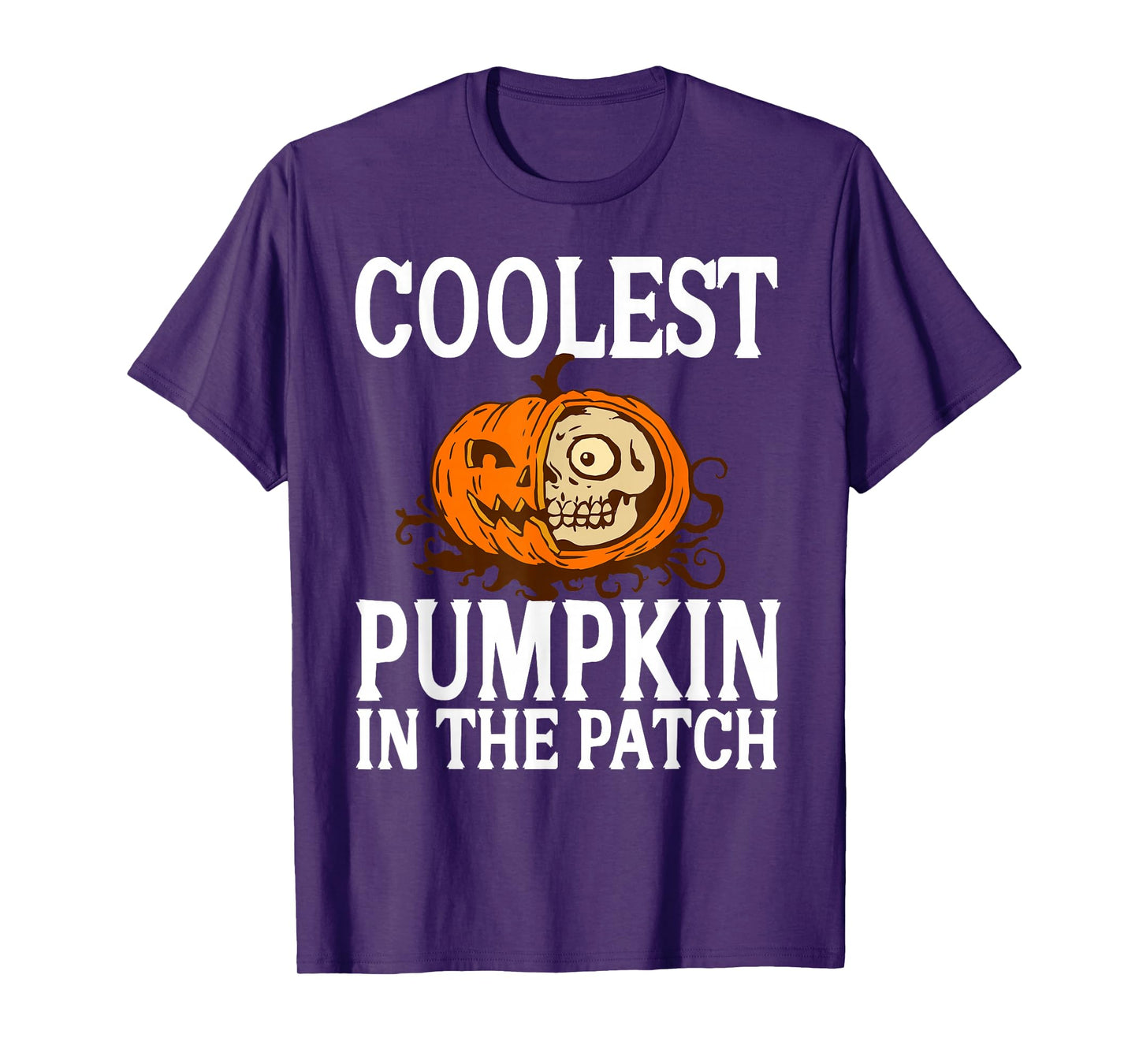 Coolest Pumpkin Skeleton Funny Halloween Humor T-Shirt