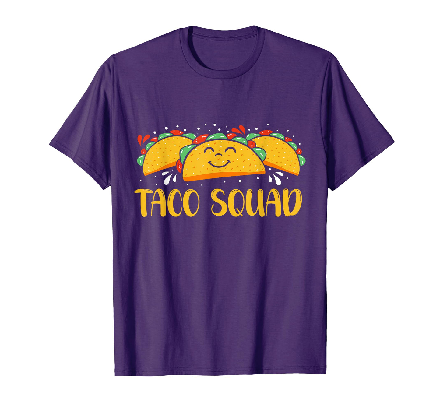 Cool Taco Squad Funny Illustration Men and Women T-Shirt