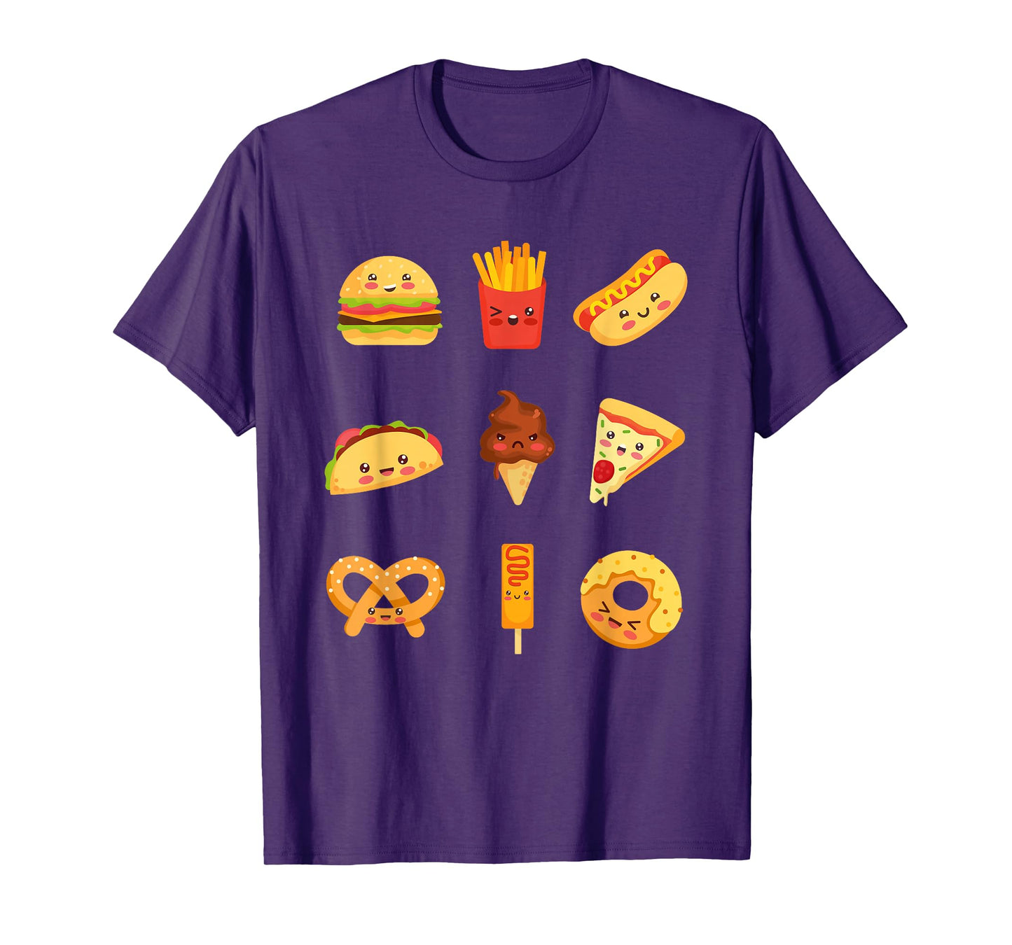 Cute Kawaii food collection for food lovers T-Shirt