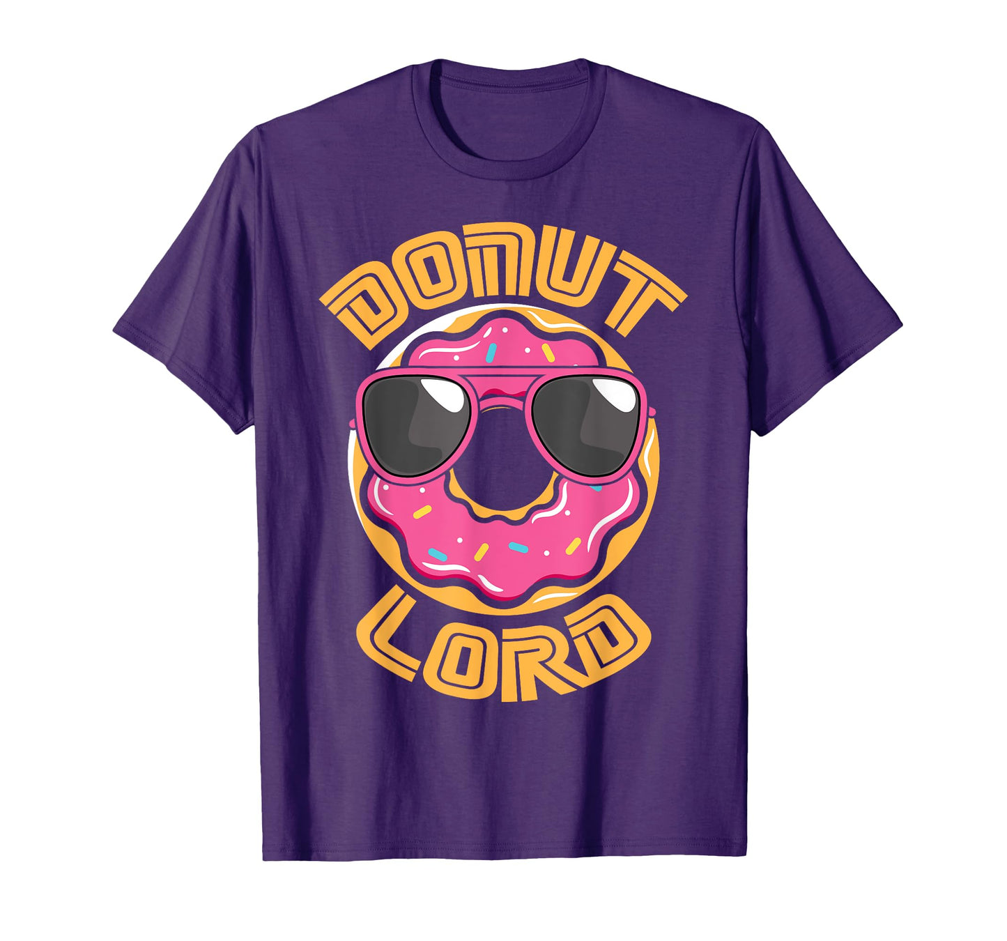 Funny Nerdy Donut Lord Video Gamer Geek Pink Doughnut T-Shirt