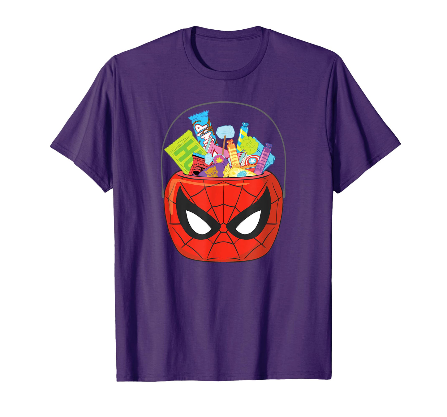 Marvel Spider-Man Halloween Trick or Treat Candy Bucket T-Shirt