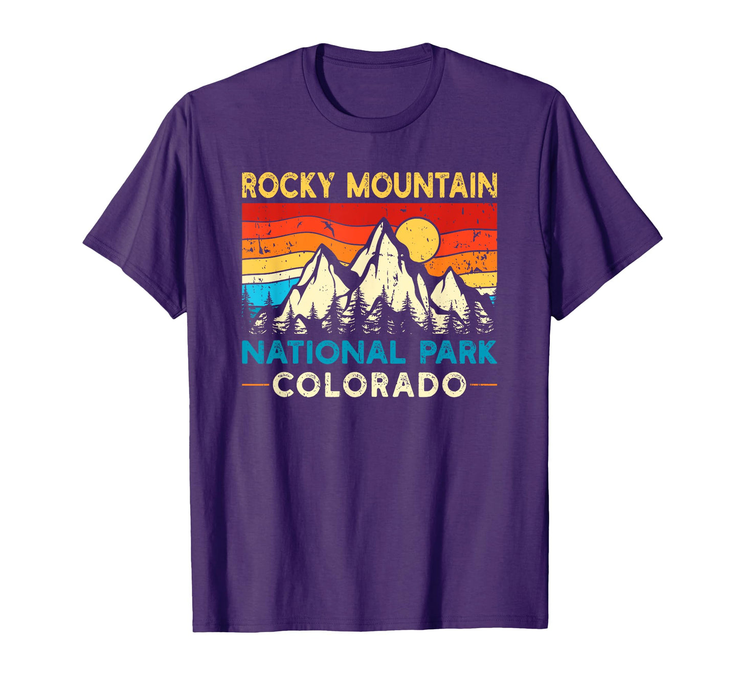 Rocky Mountain National Park Vintage Retro T-Shirt
