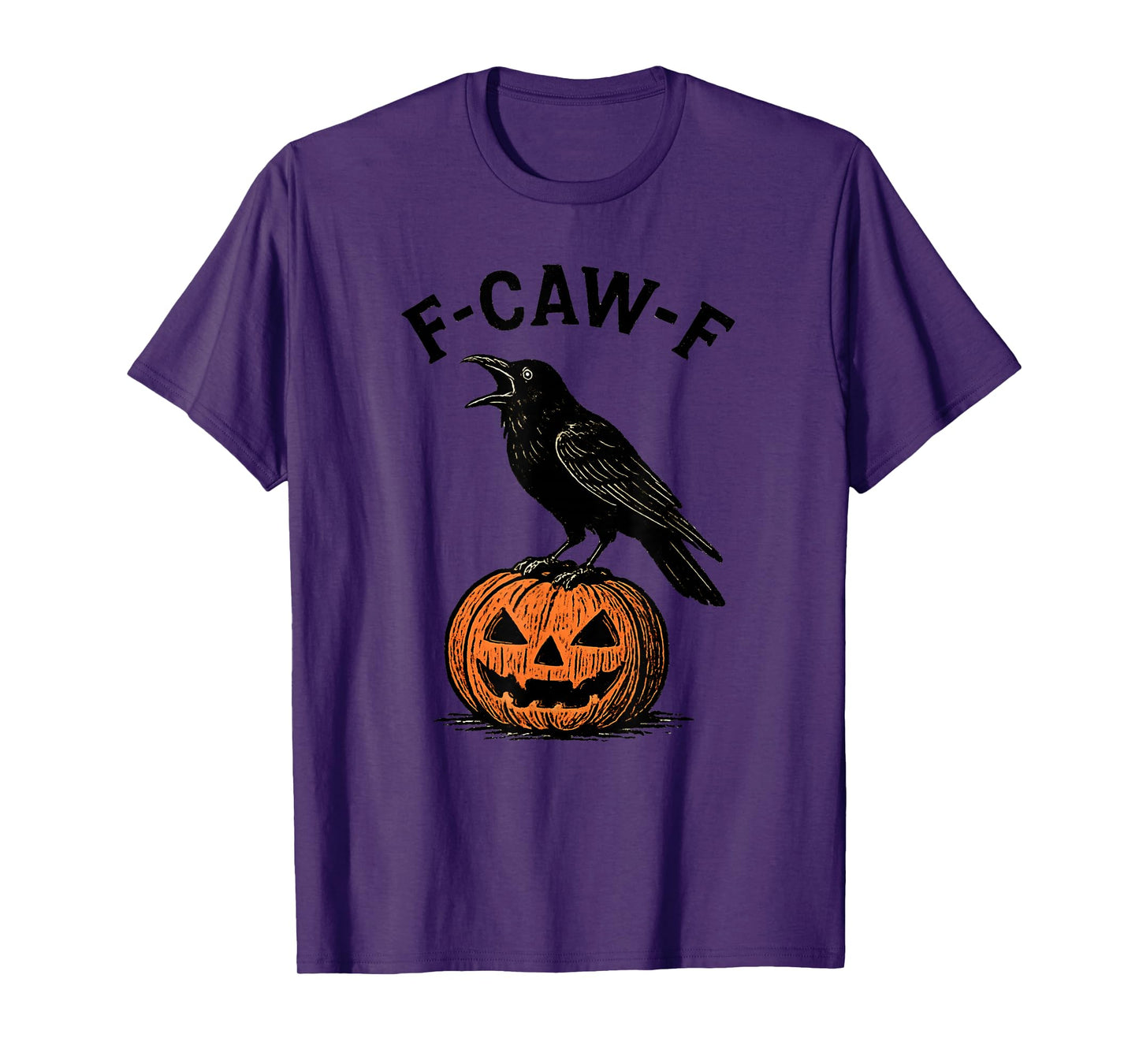 F-CAW-F Crow, Funny Halloween Costume, Vintage Raven F-caw-f T-Shirt