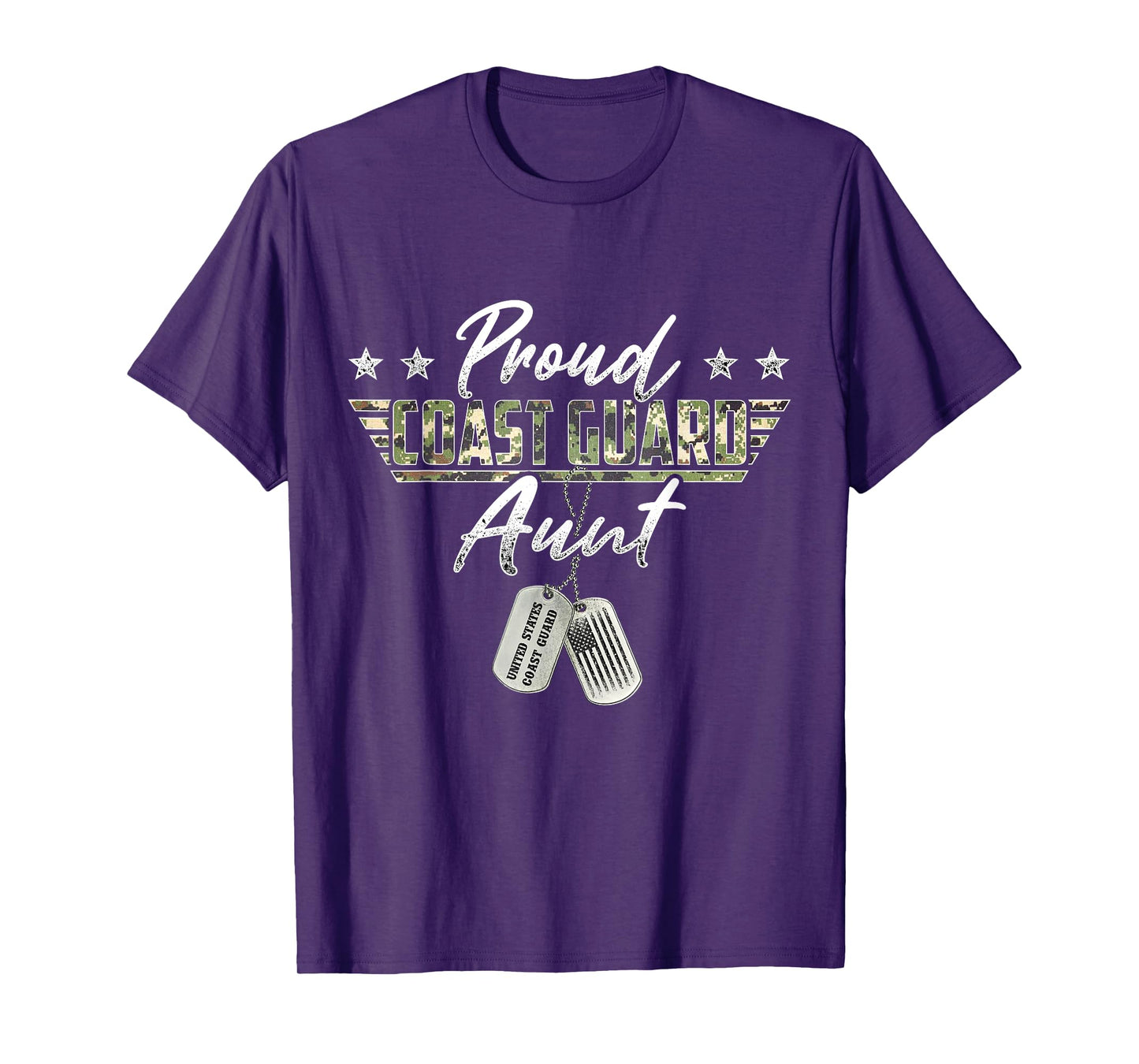 Proud Coast Guard Aunt American Military Gifts T-Shirt