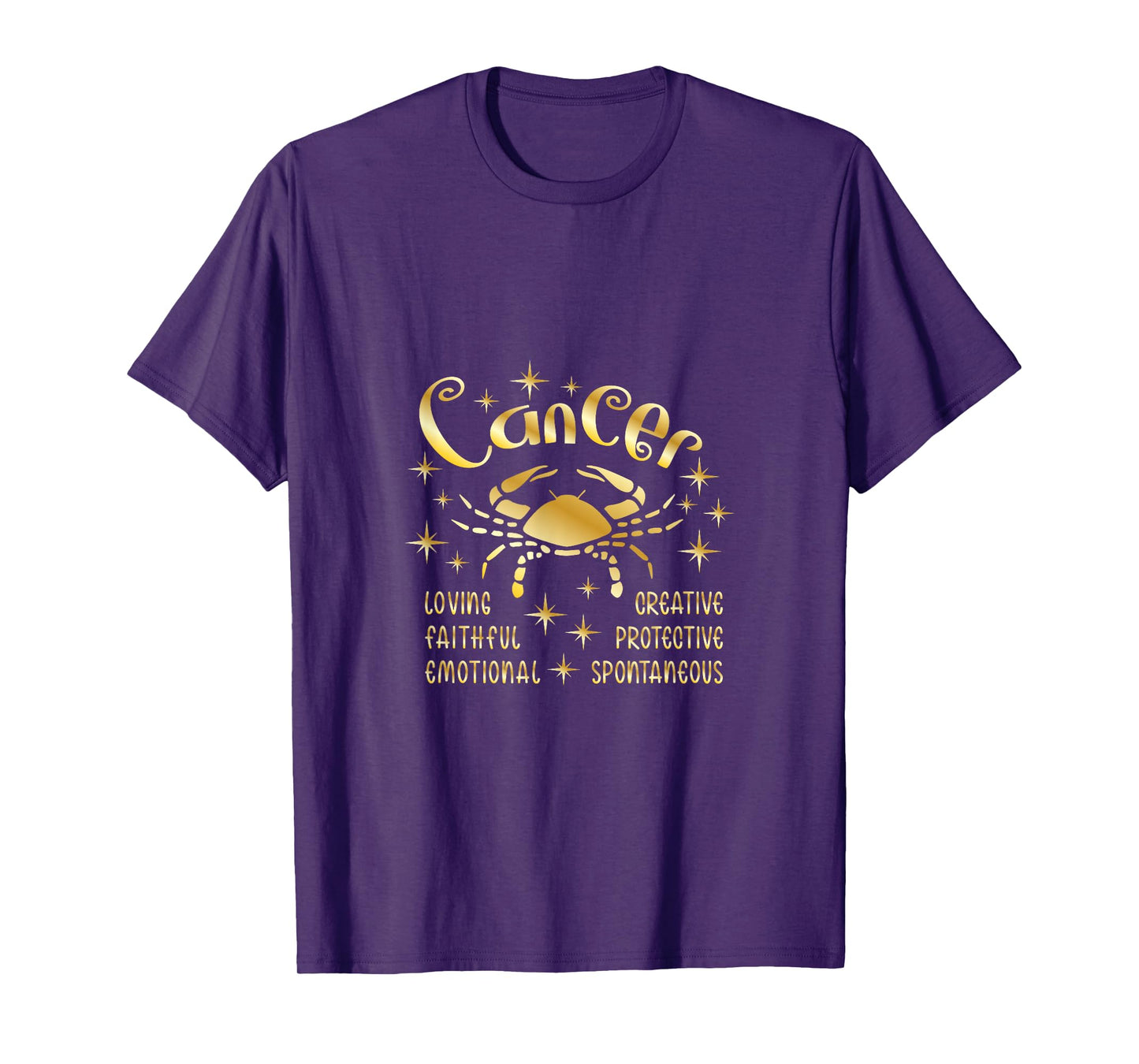 Cancer Zodiac Gold T-Shirt