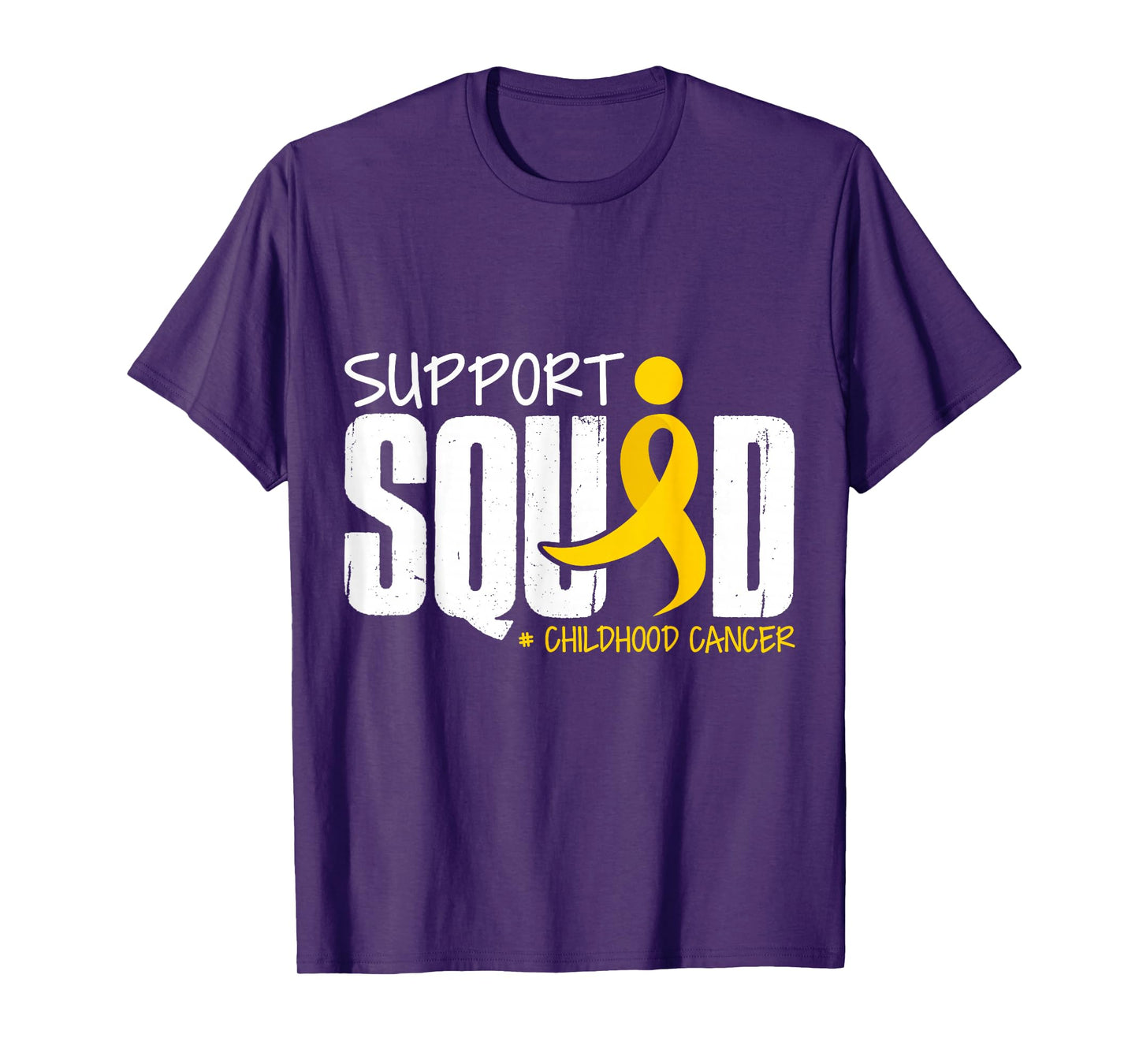 Support Squad Childhood Cancer Awareness Ribbon T-Shirt