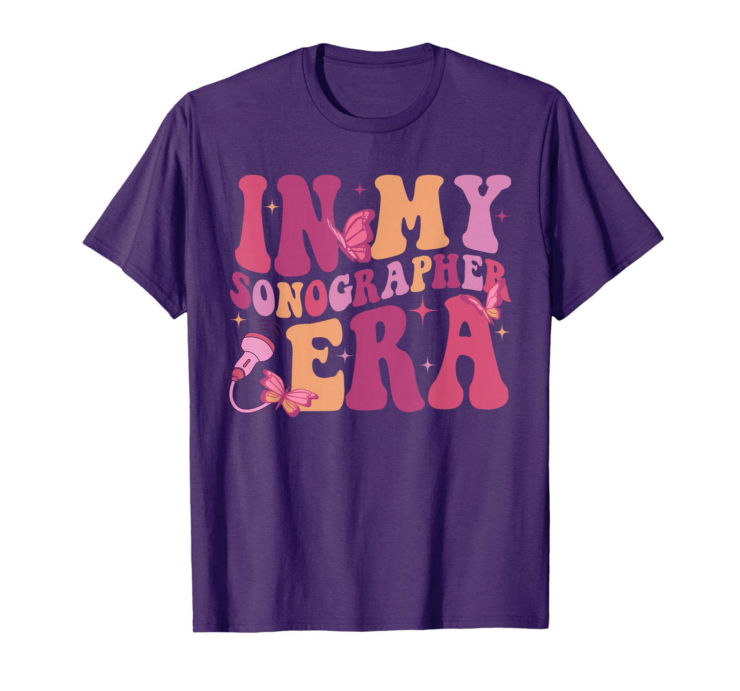 In My Sonographer Era Funny Retro Ultrasound Technologist T-Shirt