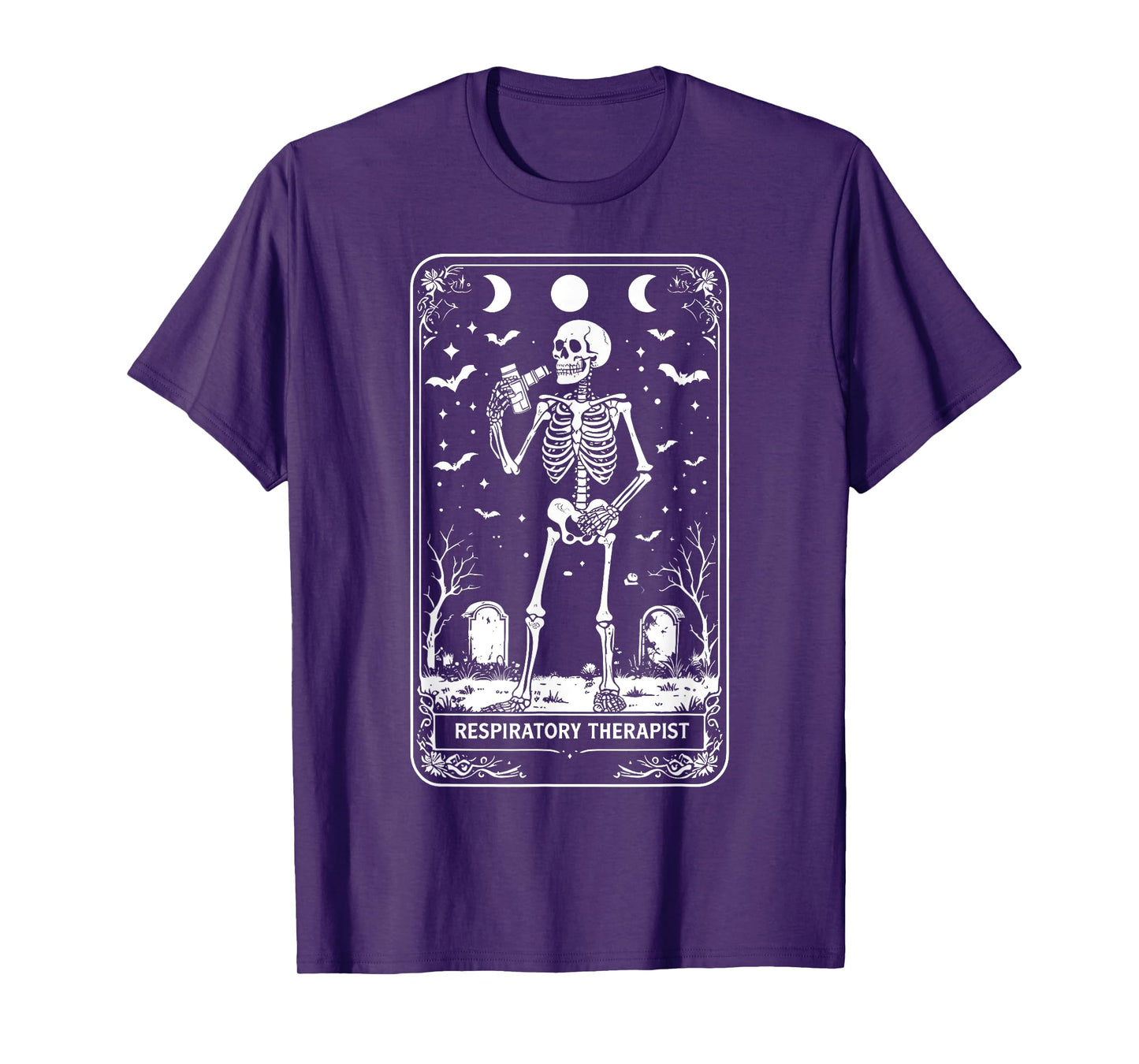 Halloween Respiratory Therapist Tarot Card Pulmonologist T-Shirt
