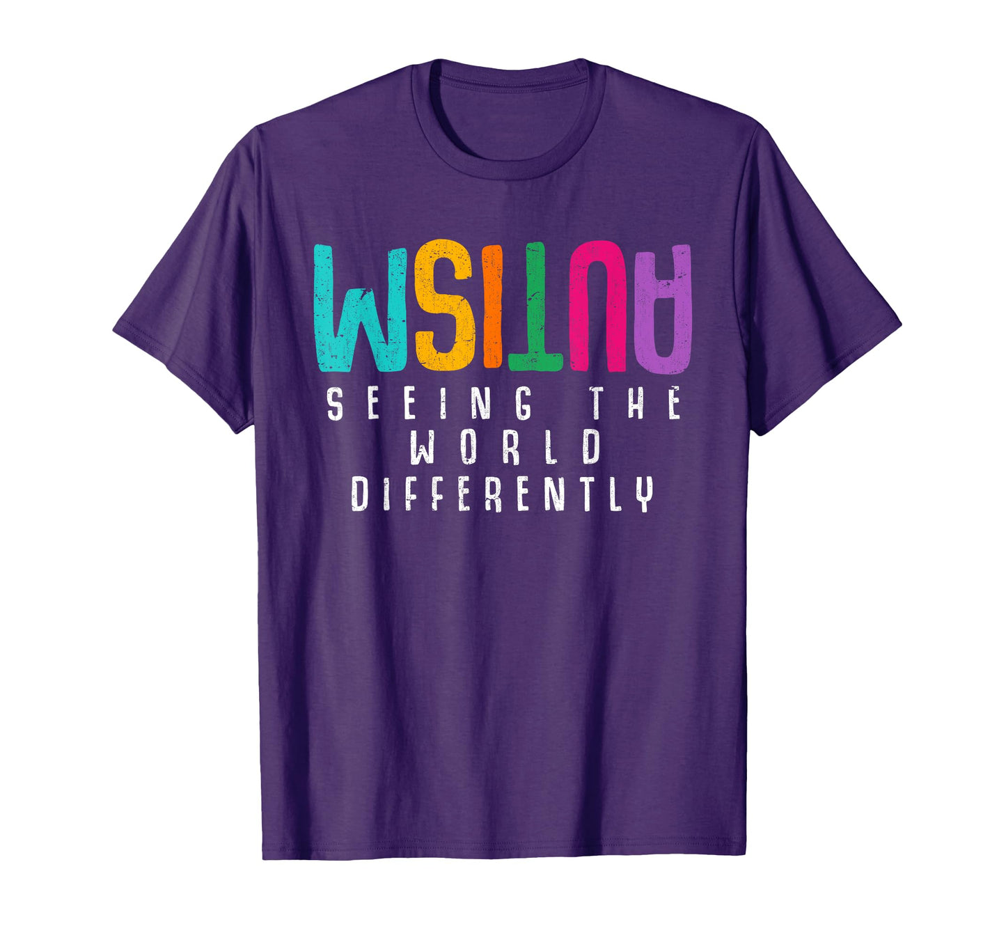 Autism Seeing The World Differently Support Autism Awareness T-Shirt