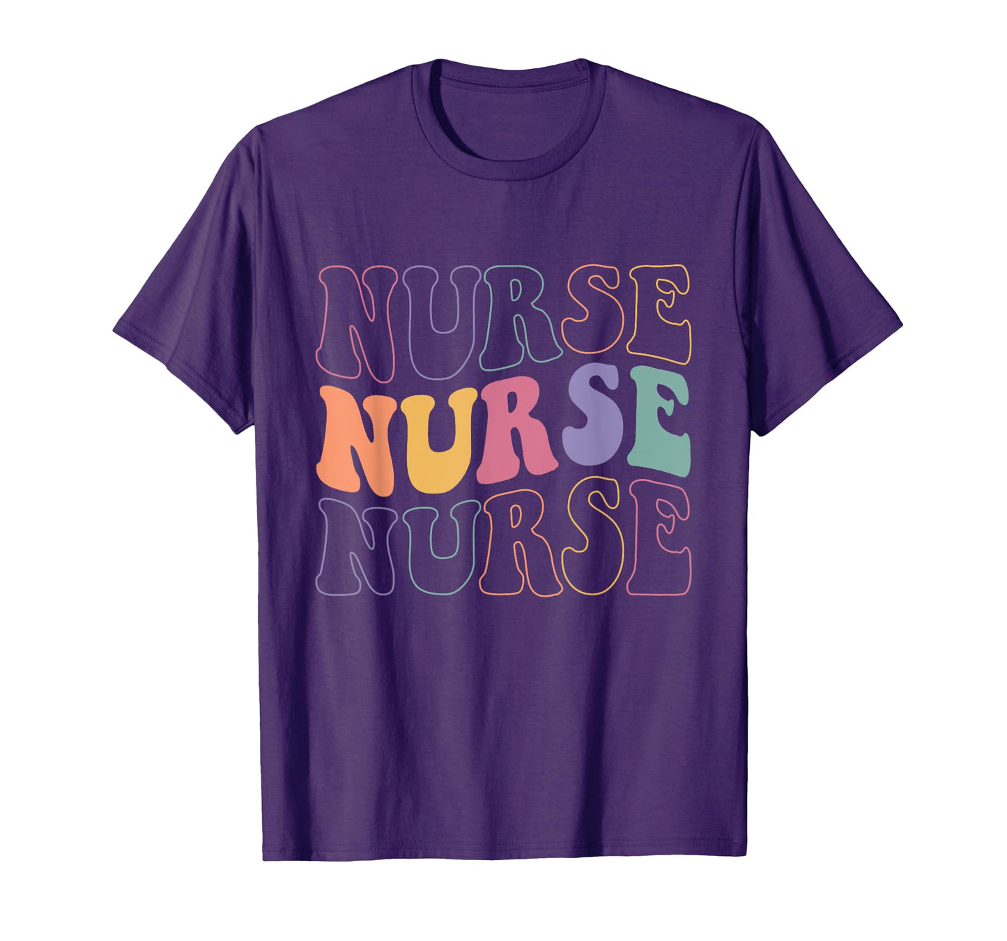 Groovy Nurse Women School Nurse RN ICU ER Pediatric T-Shirt