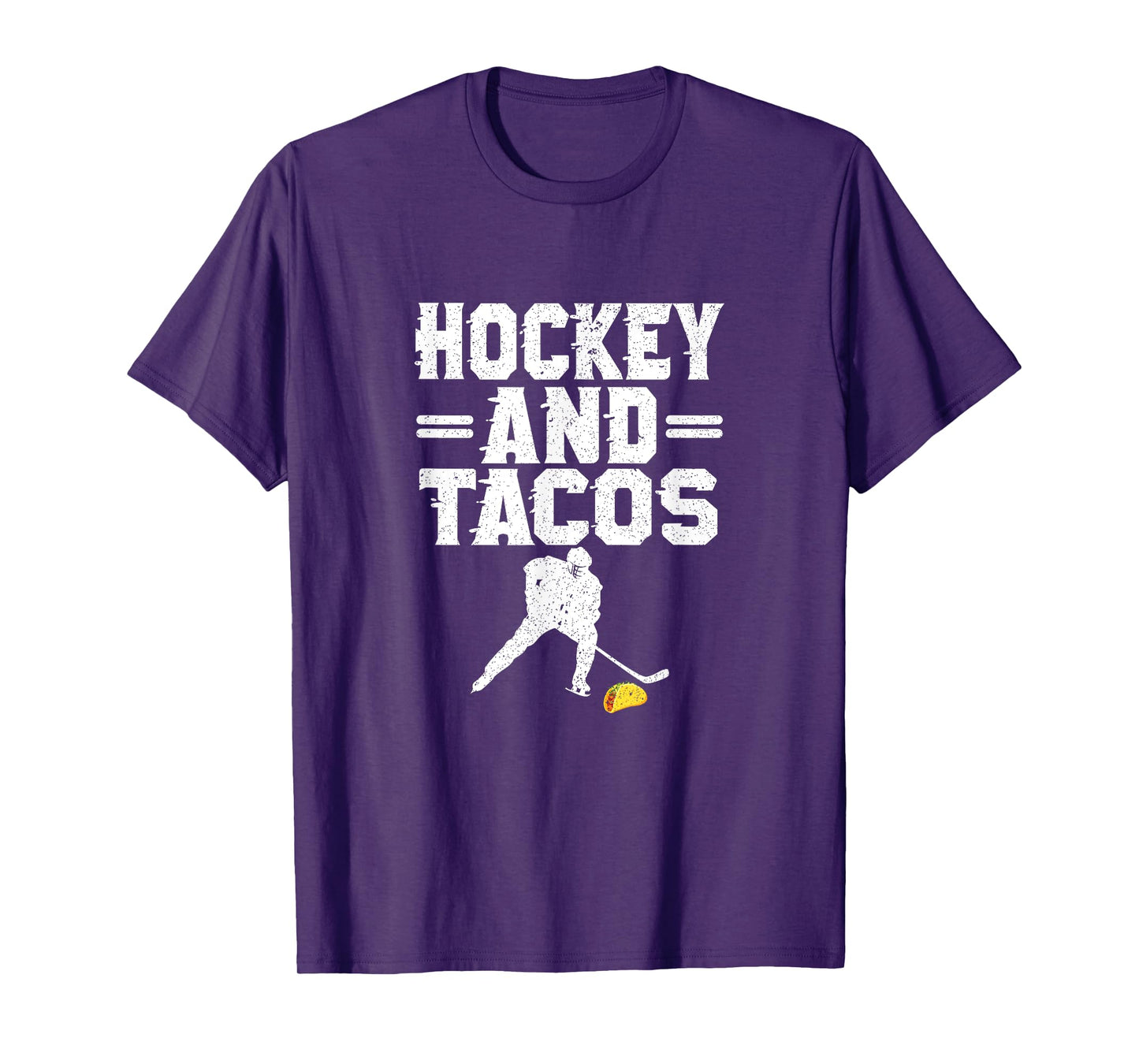 Hockey And Tacos Mexican Food Lover Hockey Player Outfit T-Shirt