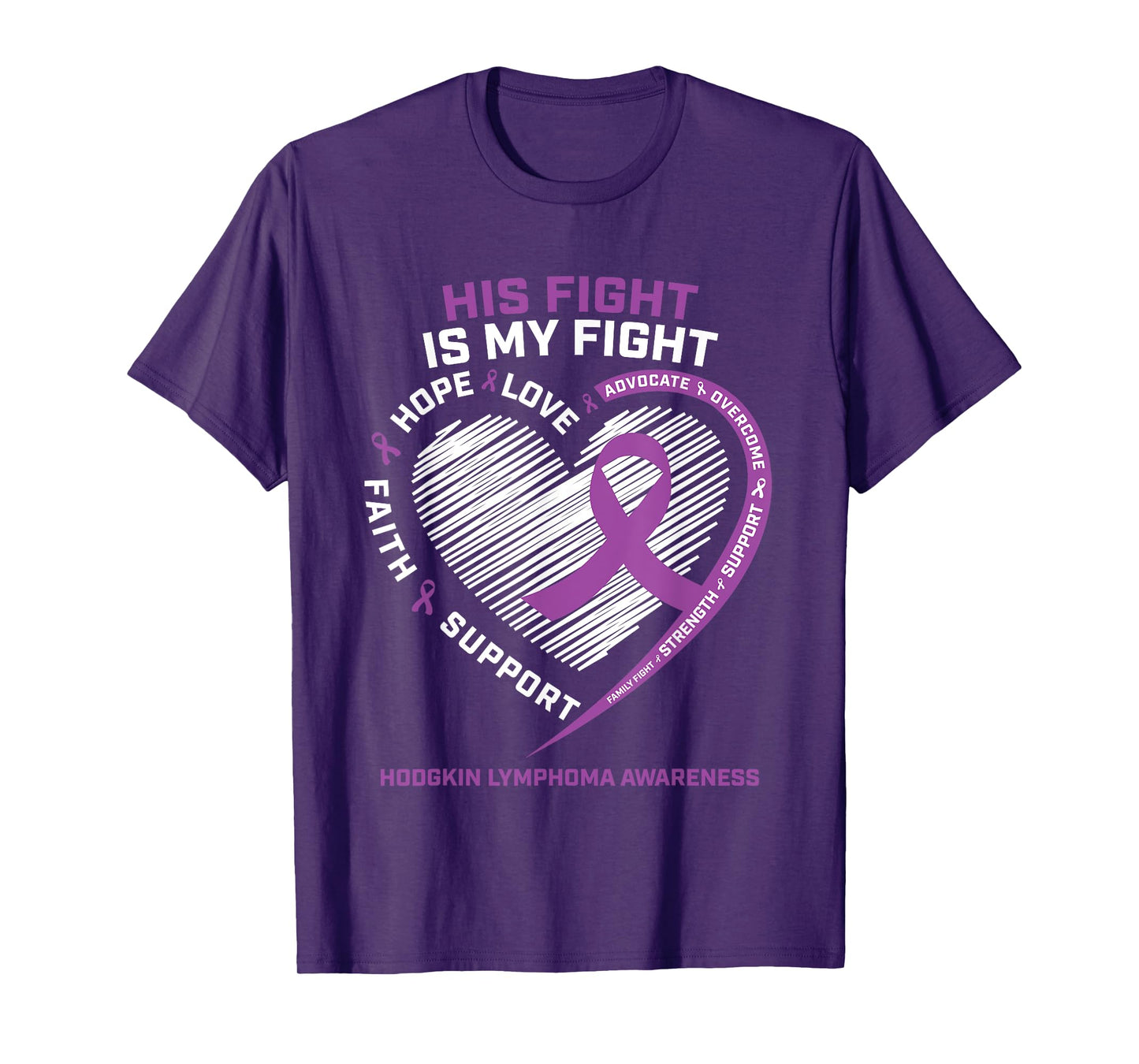 Men Dad Brother Son Grandson Hodgkins Lymphoma Awareness T-Shirt