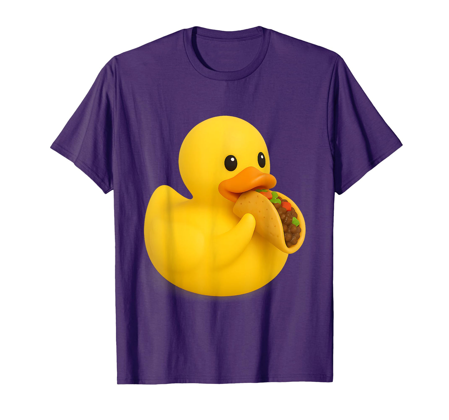 Rubber Duck Eating Tacos T-Shirt