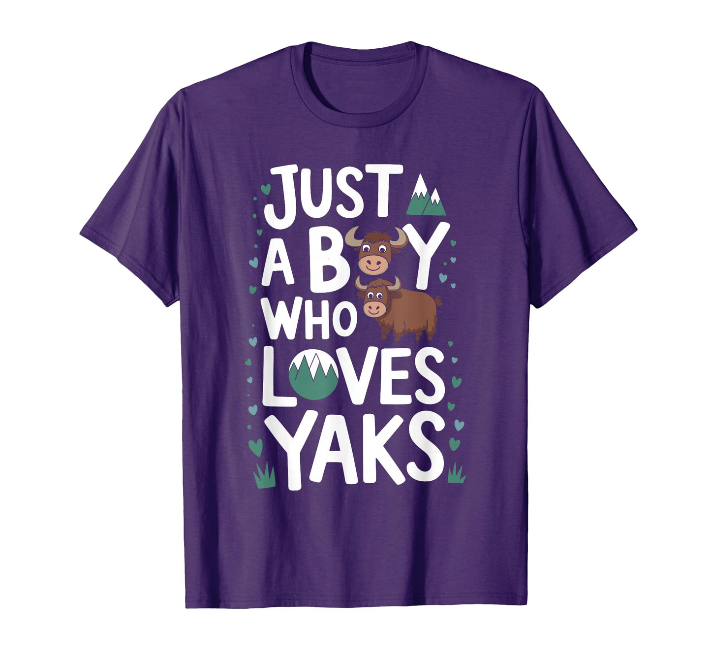 Just A Boy who loves YAKS T-Shirt Funny YAK T-Shirt