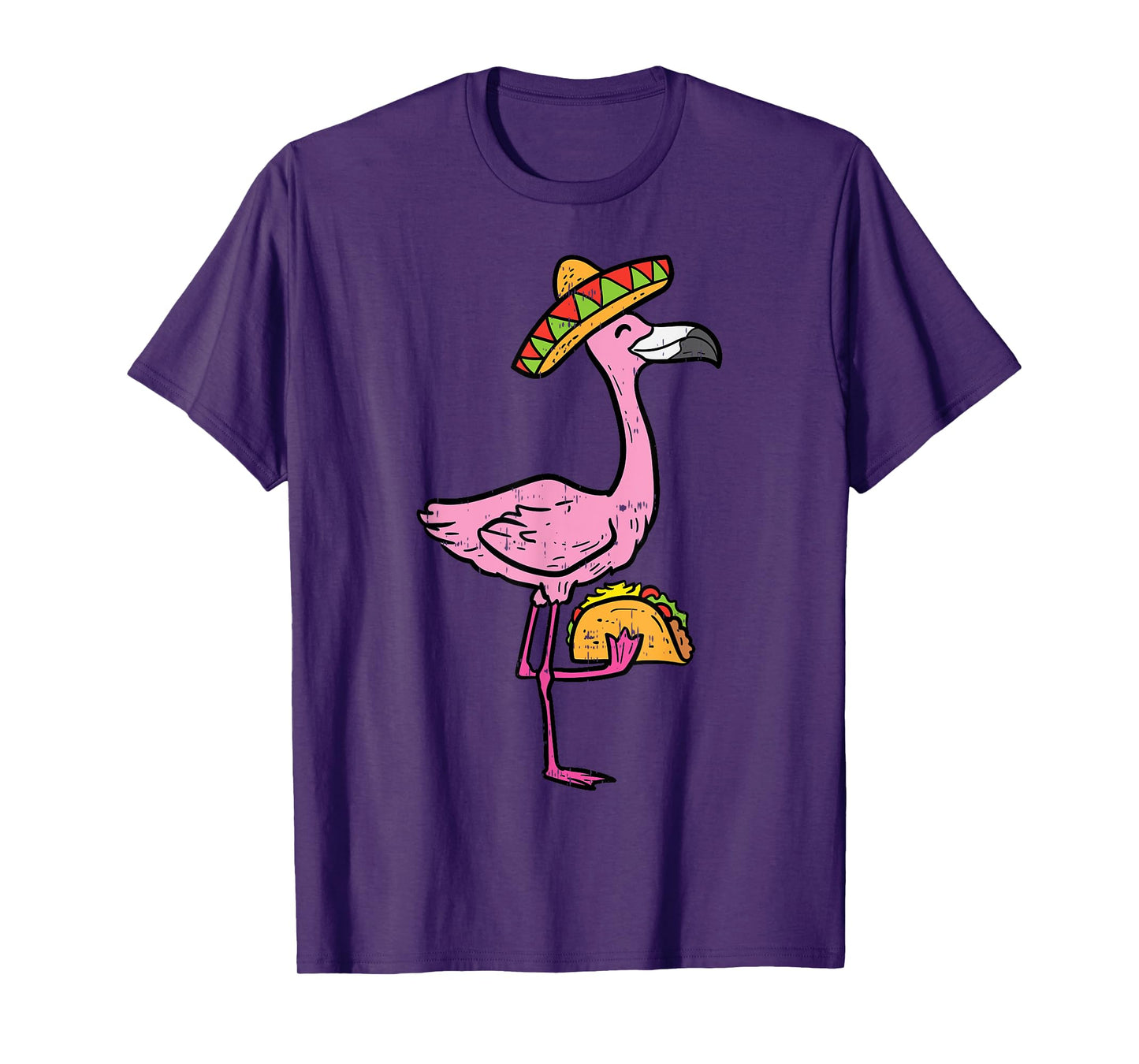 Mexican Flamingo Tacos Cute Cinco De Mayo Fiesta Animal T-Shirt